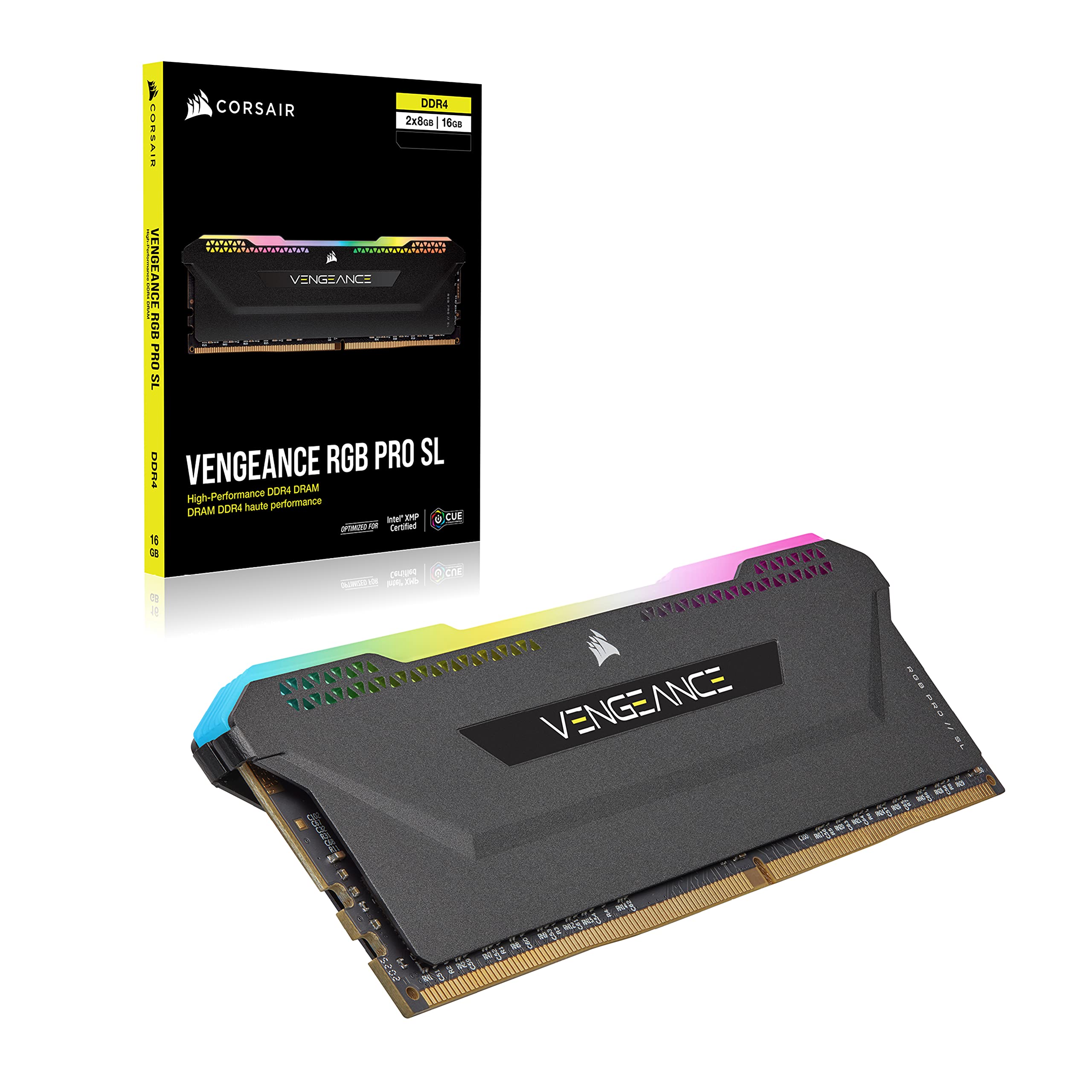 Amazon | CORSAIR Vengeance RGB PRO SL 32GB (2x16GB) DDR4 4000 (PC4
