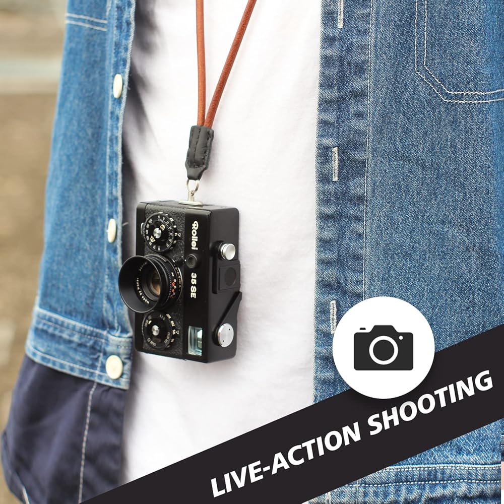 Amazon.com : eTone Leather Neck Strap String for Rollei 35 Classic