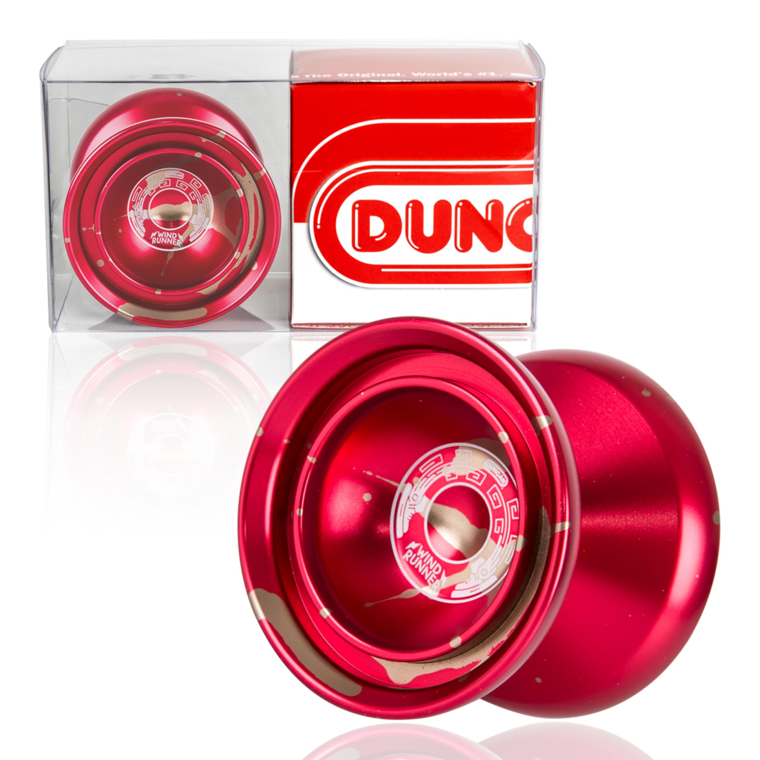 Amazon.com: Duncan Toys Windrunner Yo-Yo [Red with Gold Splash