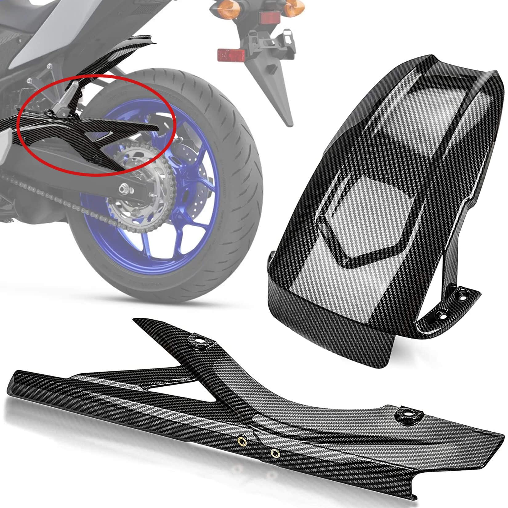 Amazon | バイク用 リアフェンダー マッドガード リヤフェンダー