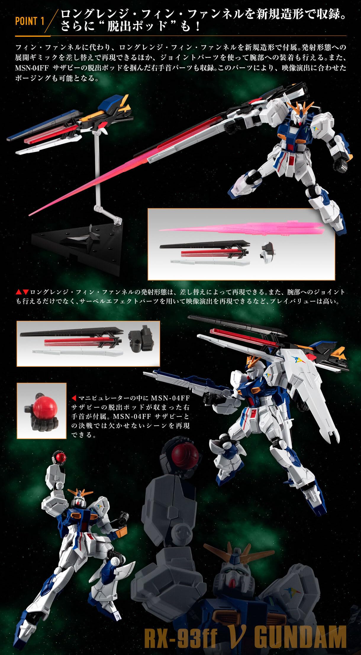 Amazon | 機動戦士ガンダム GフレームFA RX-93ff νガンダム & MSN-04FF