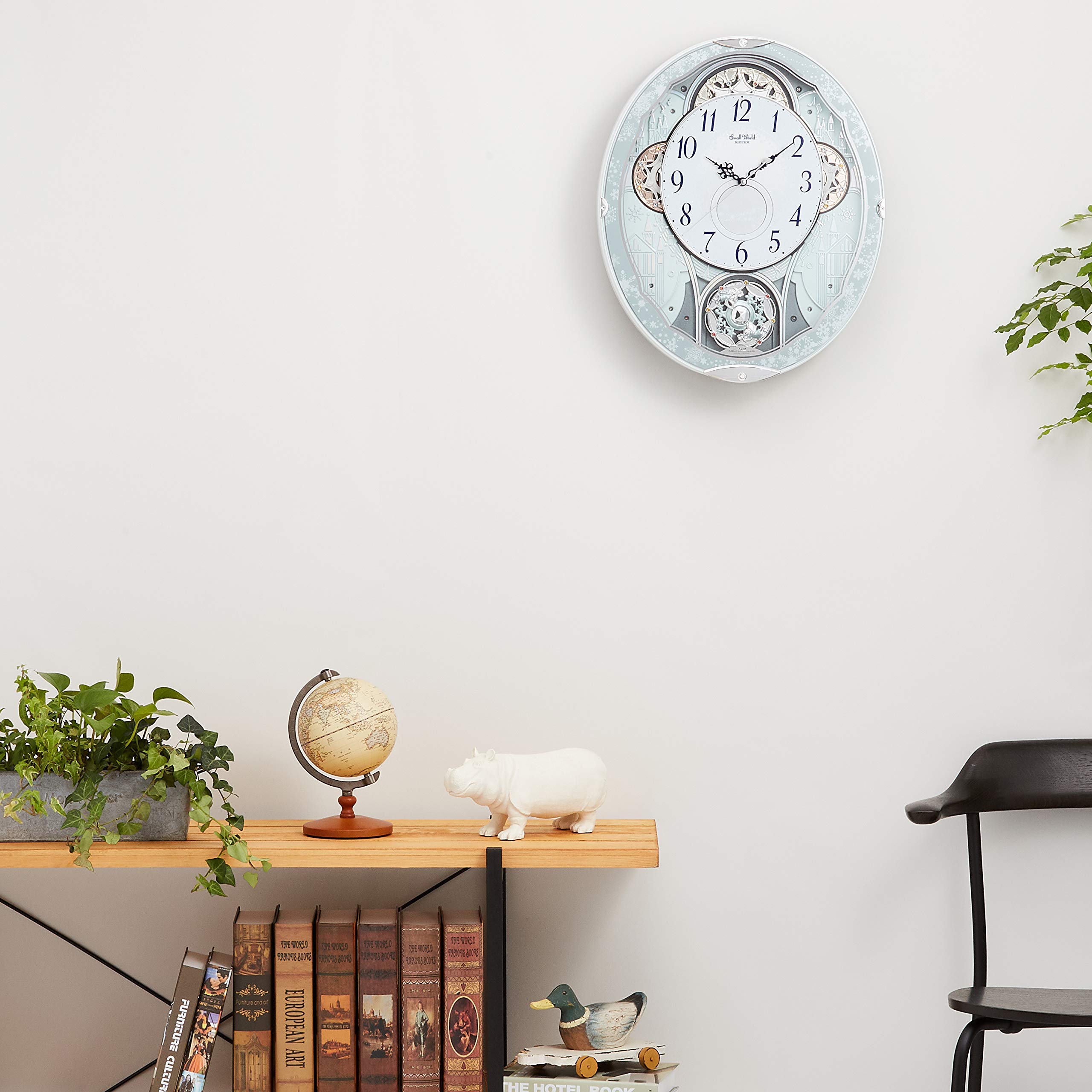 Amazon.co.jp: リズム(RHYTHM) 掛け時計 電波時計 アナログ からくり