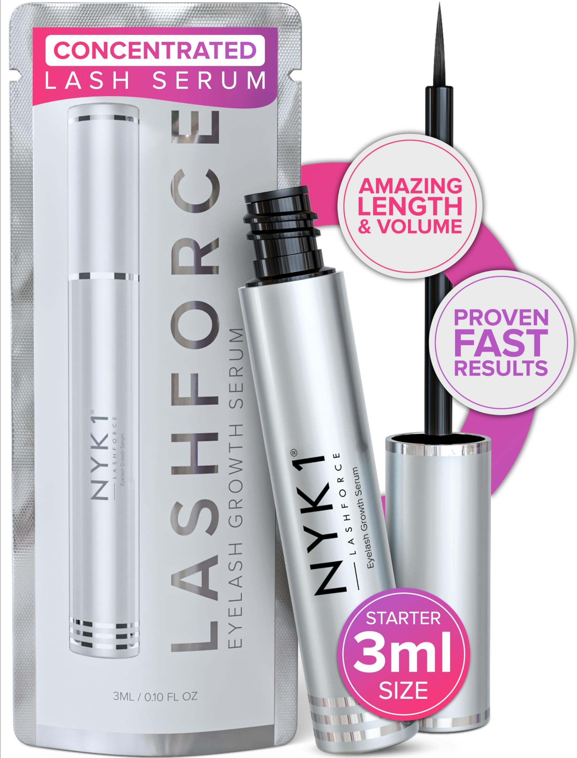 Amazon.com: NYK1 CONCENTRATED Lash Serum For Eyelash Growth (3ml