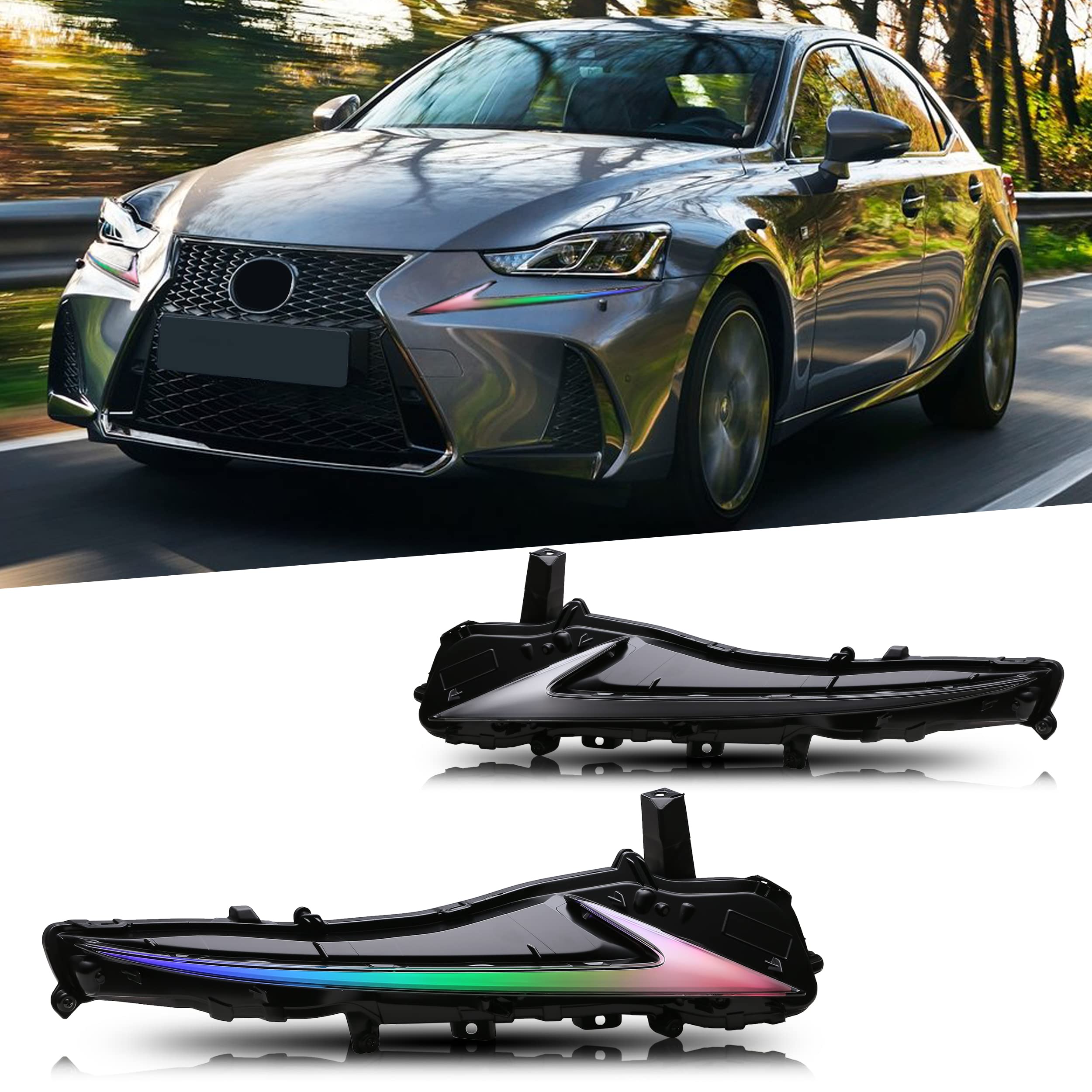 Amazon | レクサス IS デイライト ヘッドライト ヘッドランプ 3代目 30