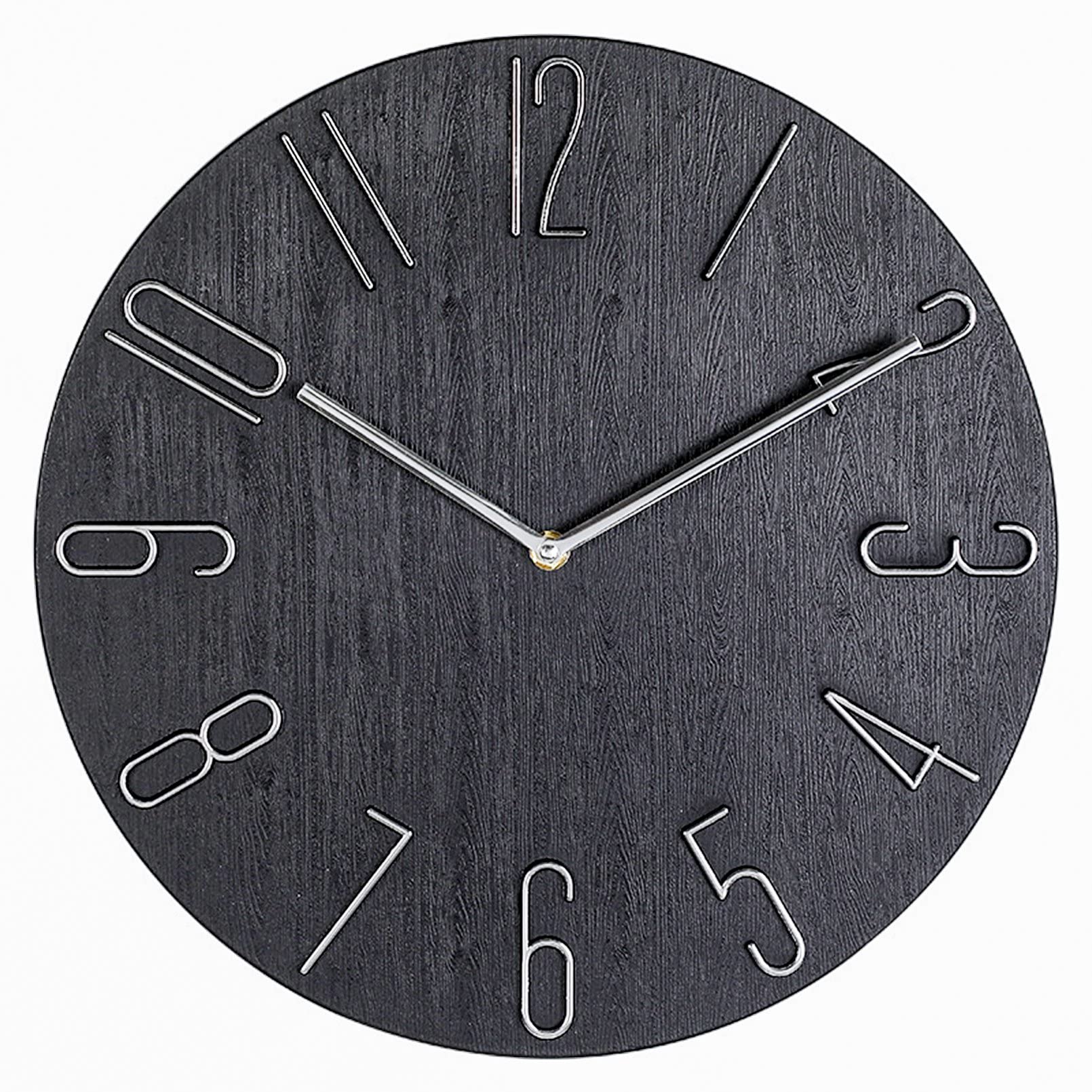 Amazon.co.jp: 壁掛け時計 おしゃれ アナログ 掛け時計 連続秒針 静音