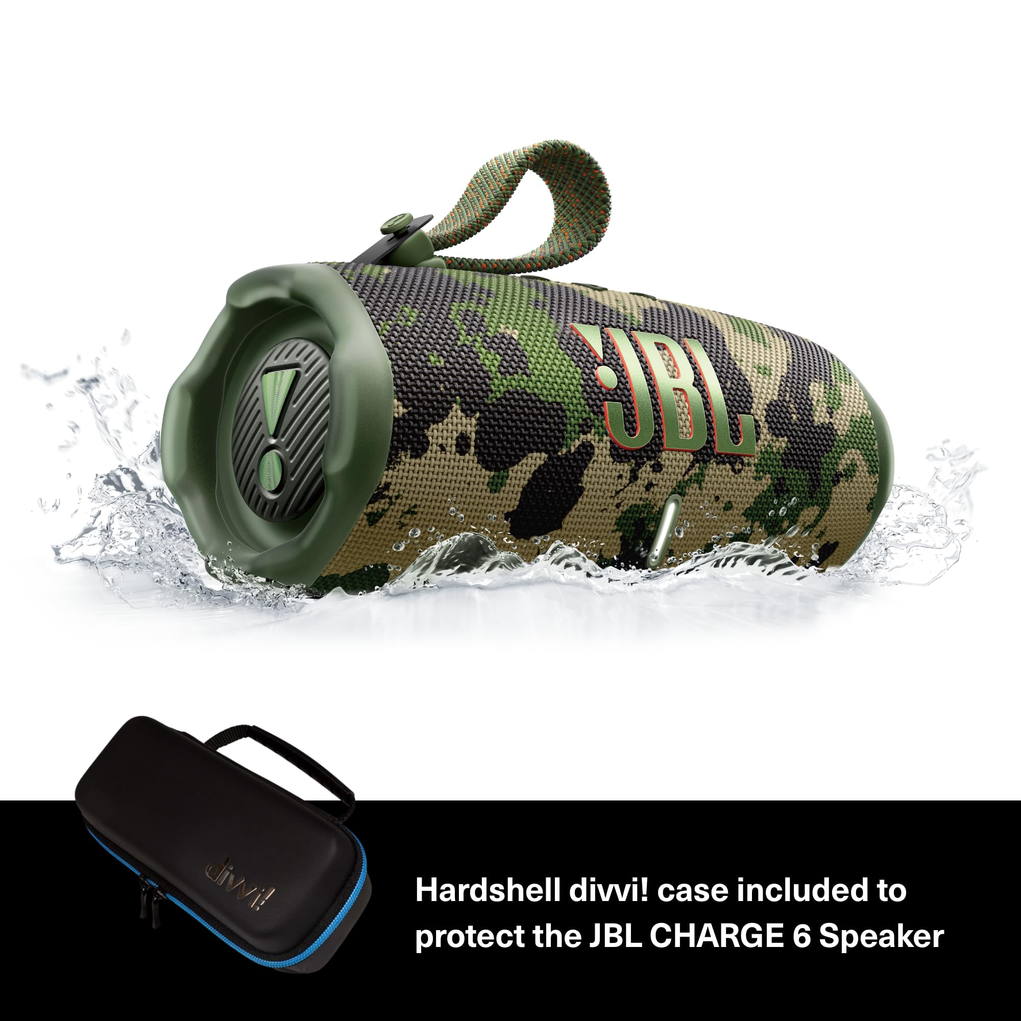 Amazon.com: JBL Charge 6 (Squad) + Bundle with divvi! Protective