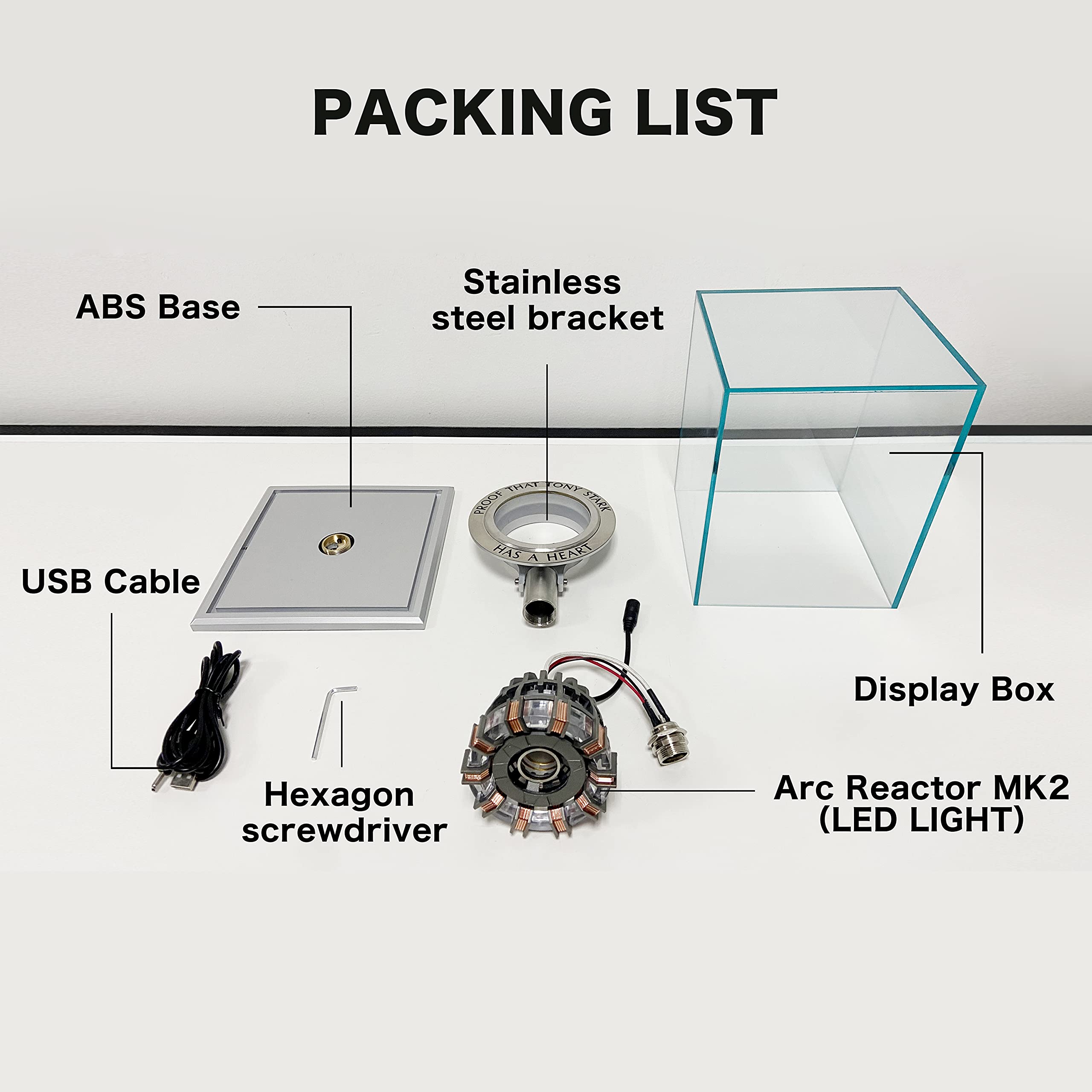 Amazon.co.jp: Lonyiabbi アーク・リアクター MK2 1:1スケール USB給電