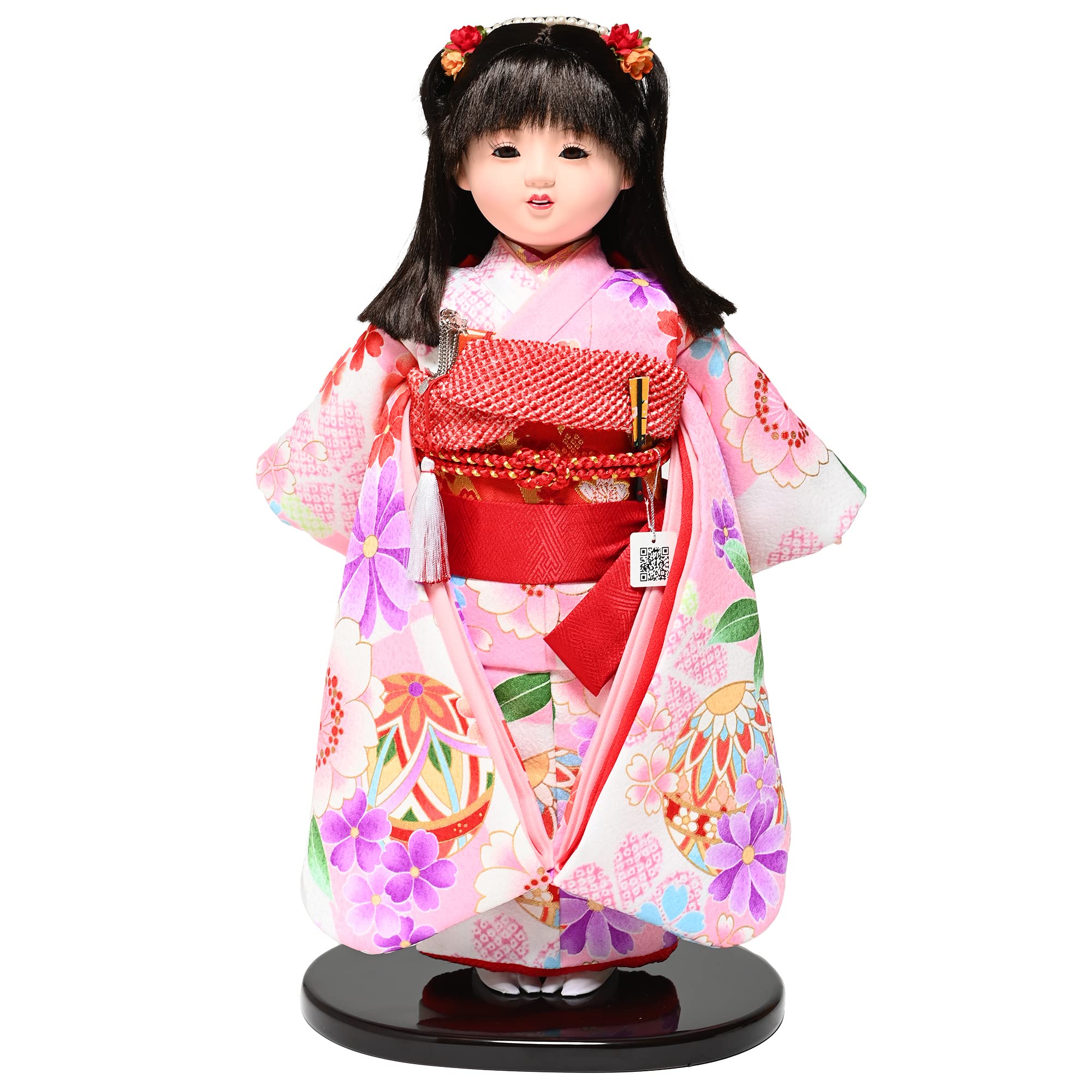 Amazon | 【市松人形】【愛ちゃん】12号市松人形：京友禅衣裳：松寿作