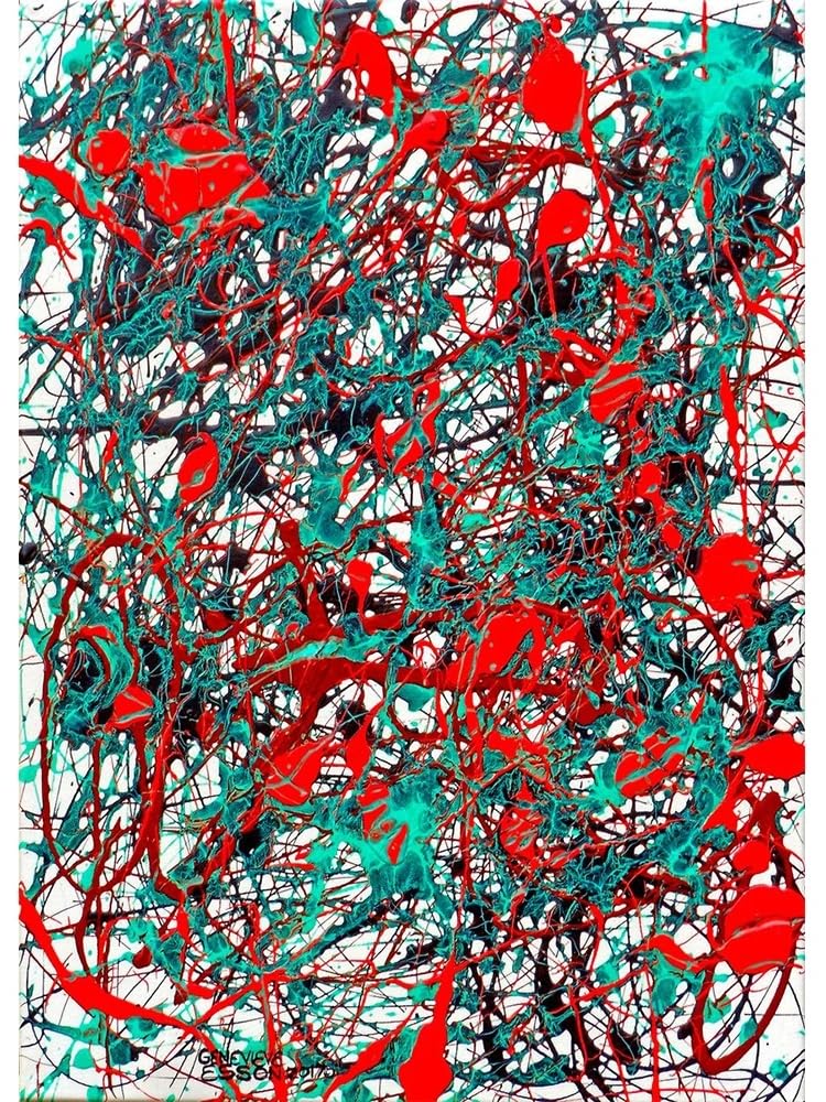 Amazon.co.jp: ジャクソンポロックポスター有名なアートワーク