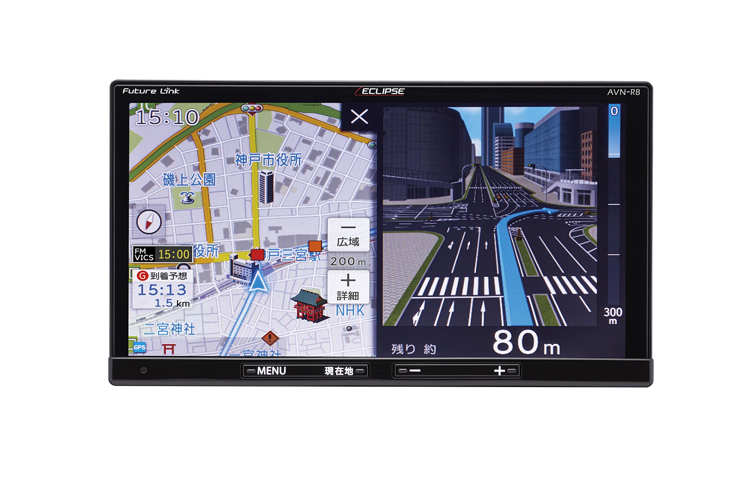 Amazon | デンソーテン カーナビ ECLIPSE Rシリーズ AVN-R8 7型 地図