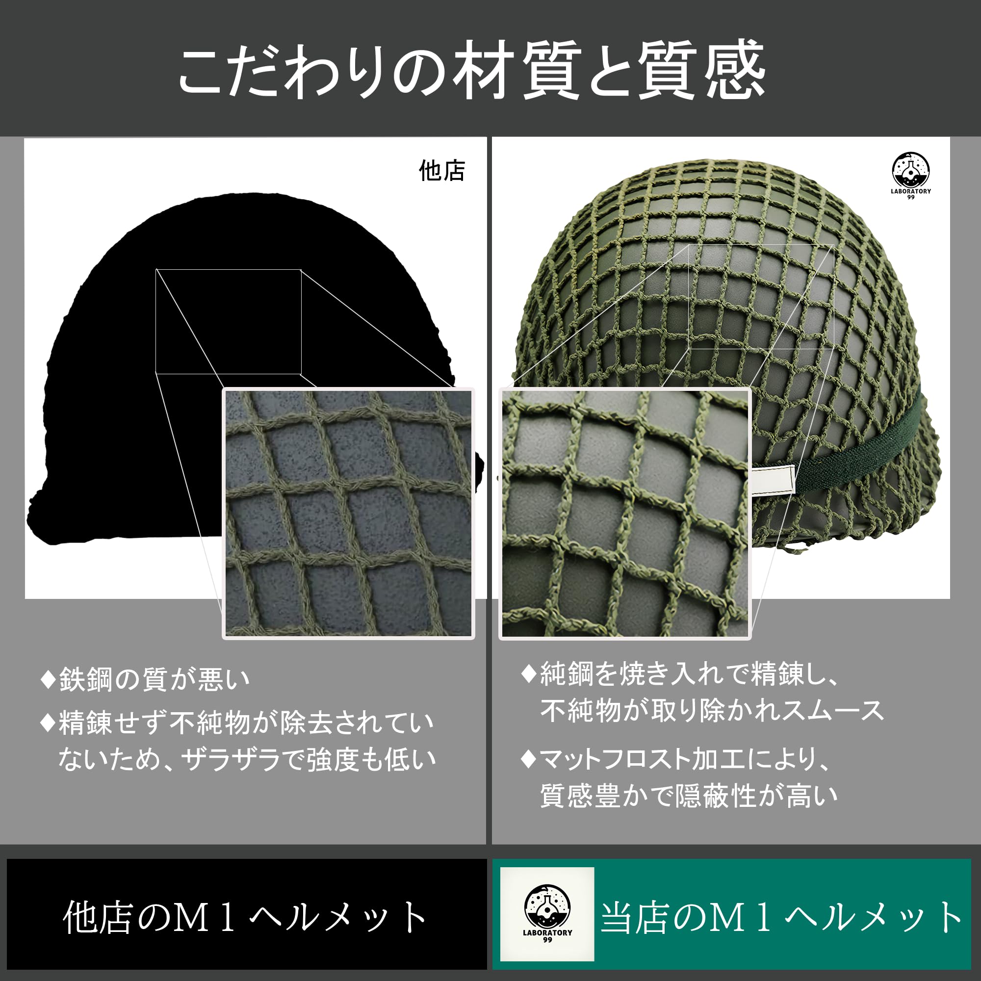 Amazon.co.jp: アメリカ軍 ヘルメット M1 錬成済み 高強度 スチール