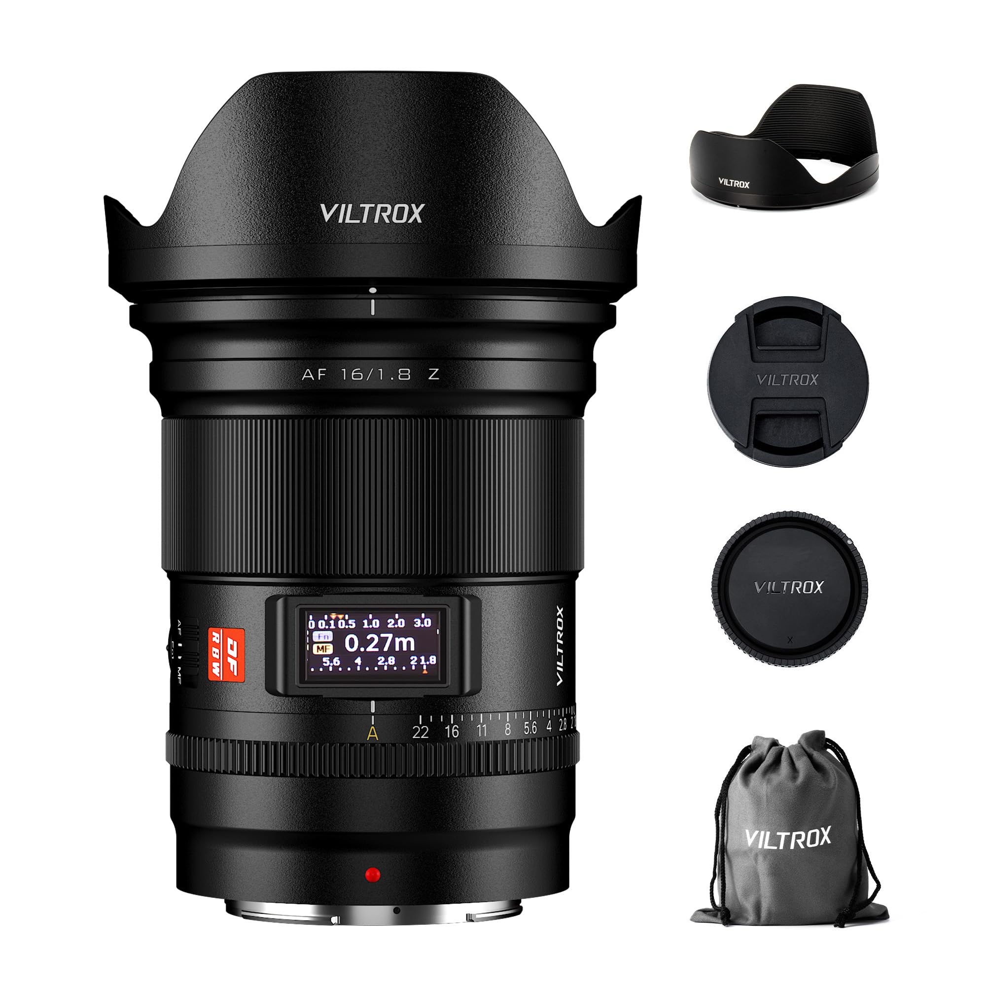 Amazon.com : VILTROX 16mm F1.8 Z Lens for Nikon Z Mount, Large