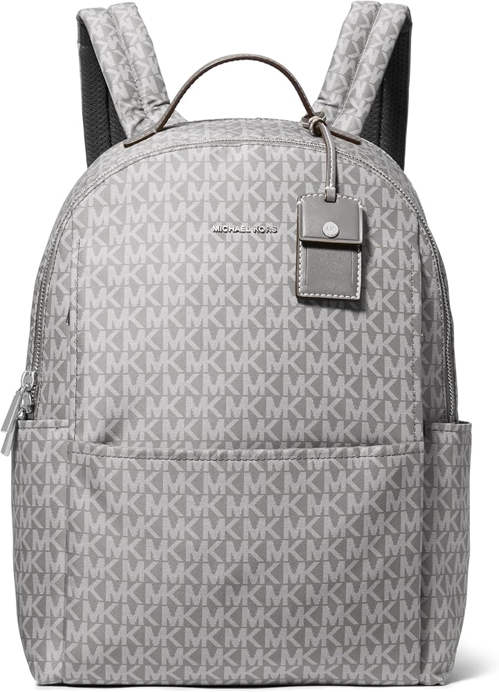 Amazon.com: Michael Kors Sable Large Backpack, Silver-Tone