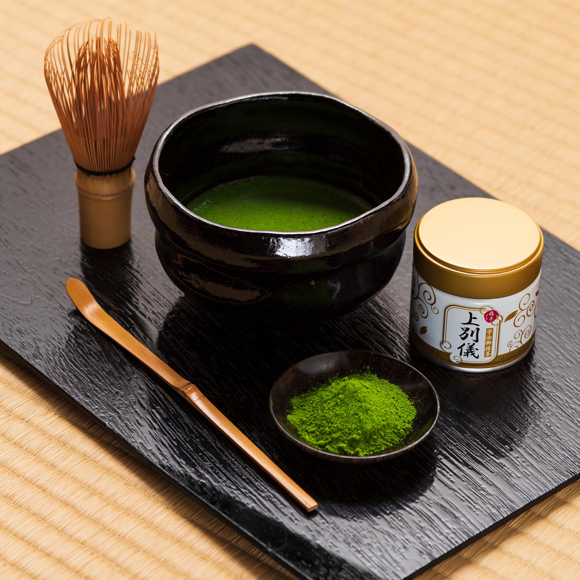 Amazon.co.jp: 森半 宇治抹茶 上別儀 じょうべつぎ 30g 缶 お点前用