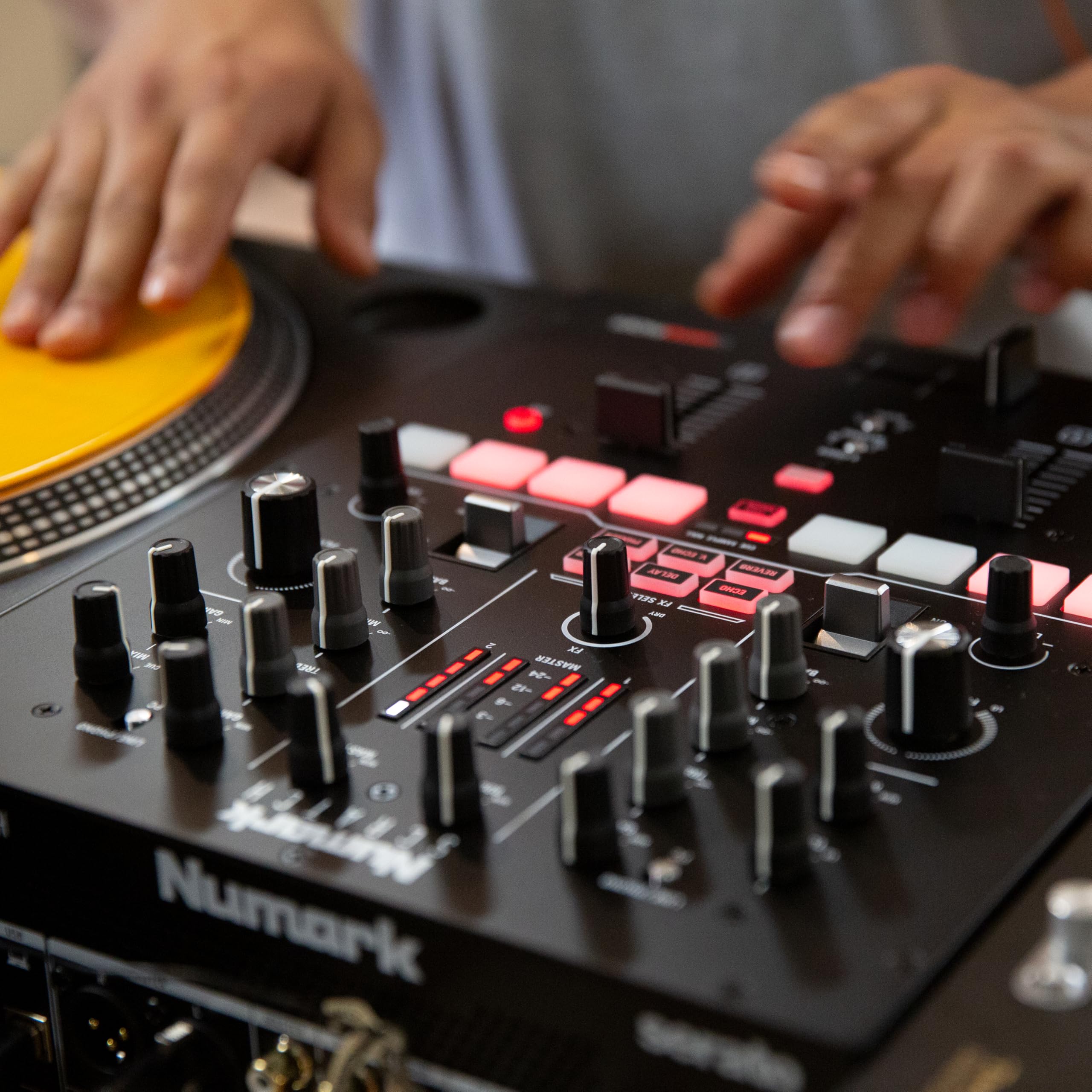Numark Scratch | Two-Channel DJ Scratch Mixer for Serato DJ Pro