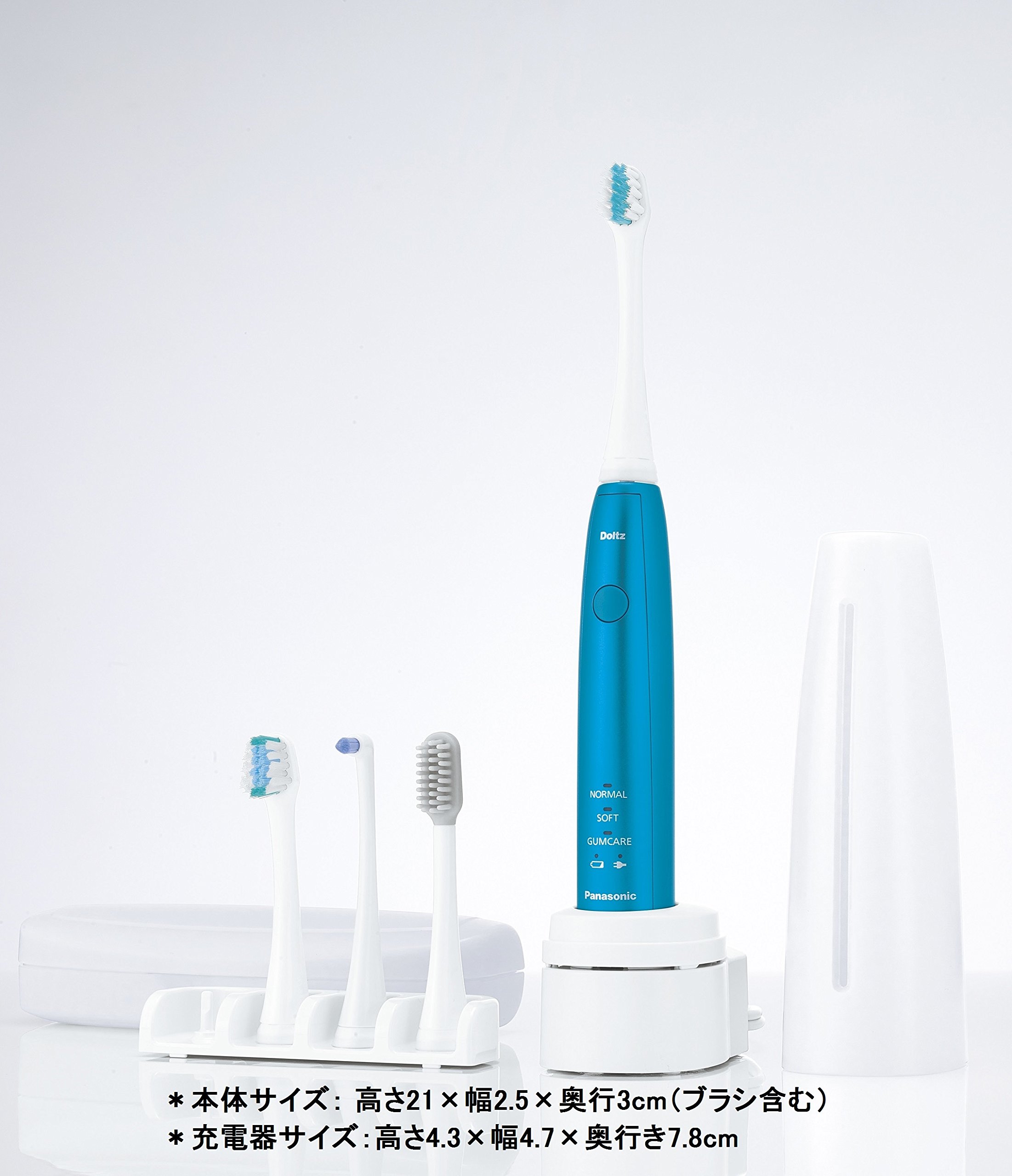 Amazon.co.jp: パナソニック 電動歯ブラシ ドルツ 青 EW-DL53-A