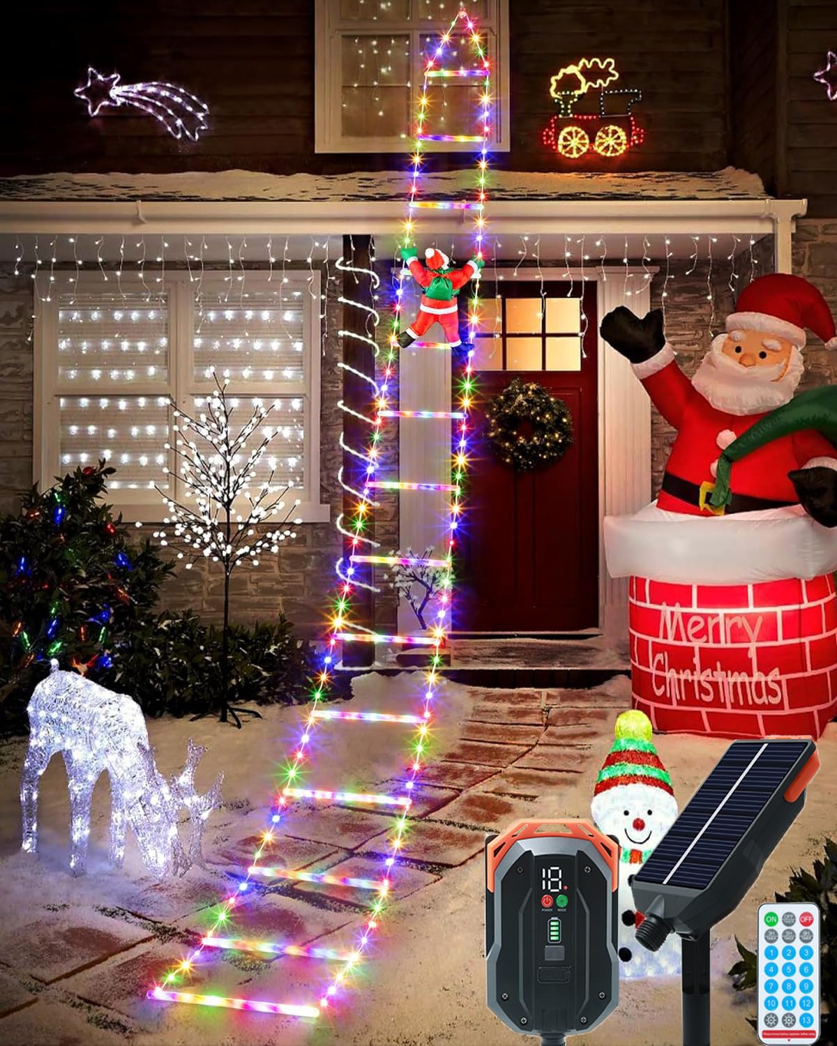 Amazon.co.jp: ソーラー イルミネーション ライト LED 屋外 防水