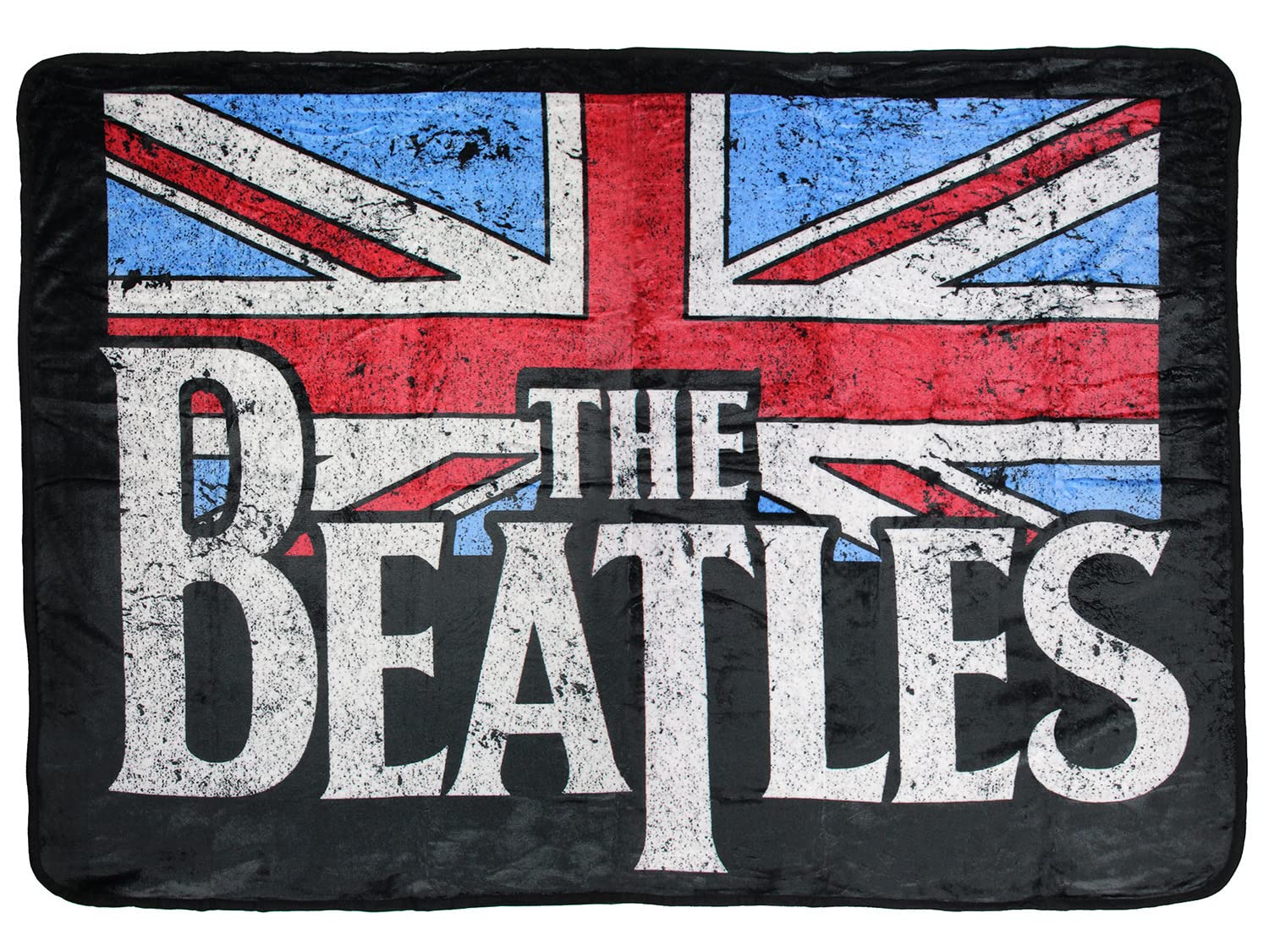 Amazon.com: Bioworld The Beatles Flag Distressed Print Soft Plush