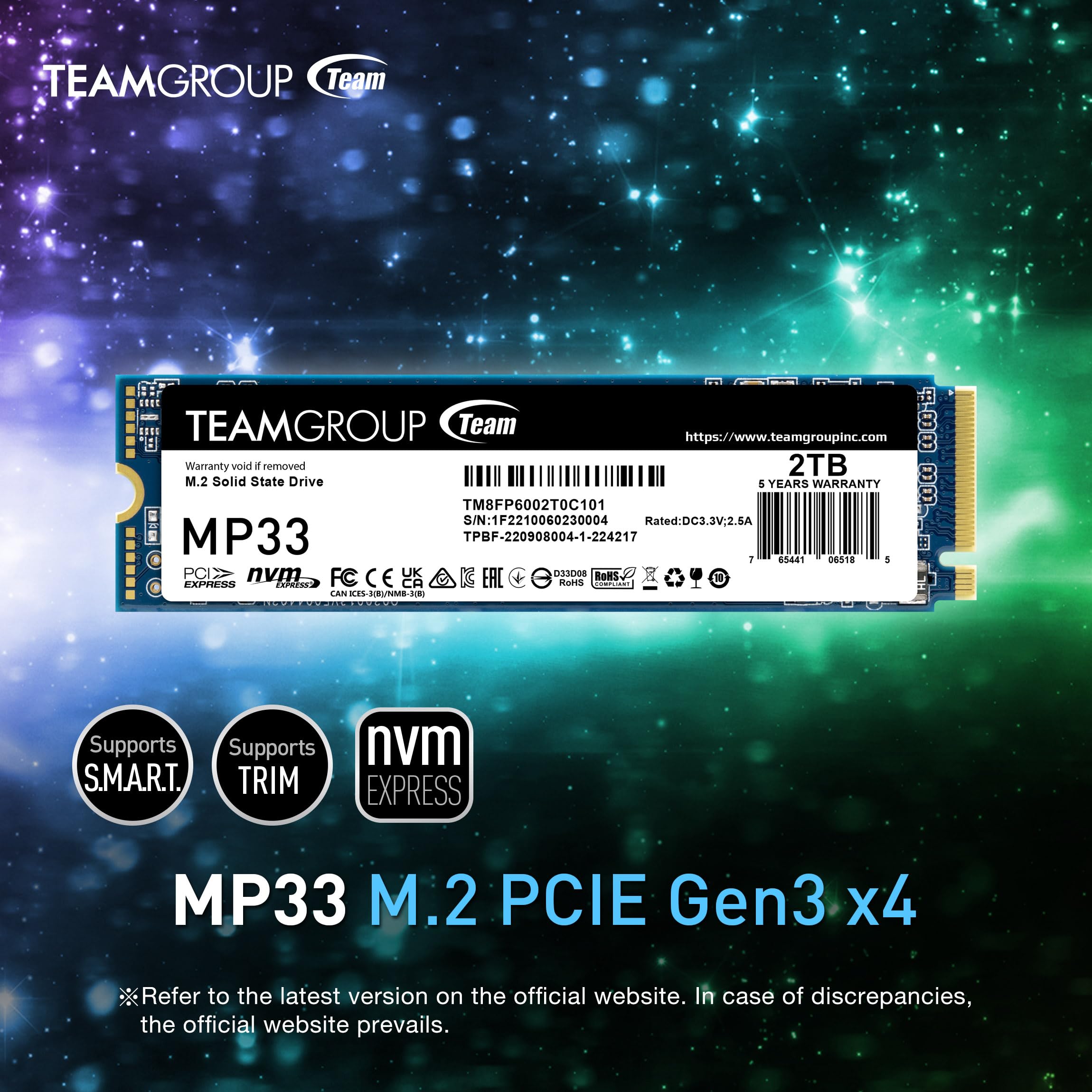 Amazon.com: TEAMGROUP MP33 1TB 2 Pack SLC Cache 3D NAND TLC NVMe