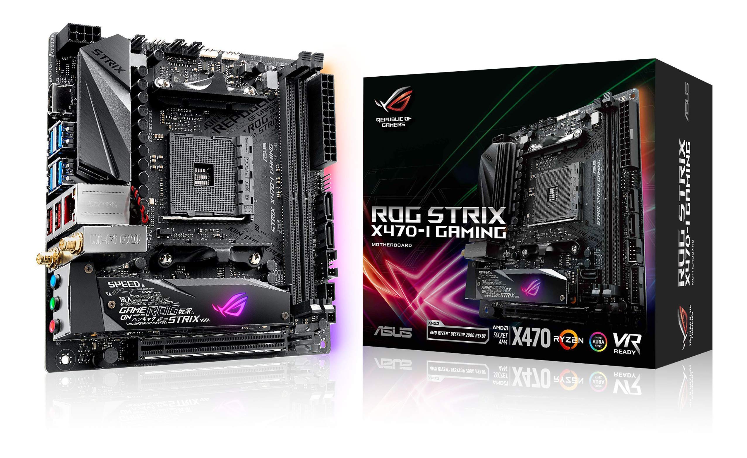 Amazon | ASUS AMD X470 搭載 AM4 対応 マザーボード ROG STRIX X470-I