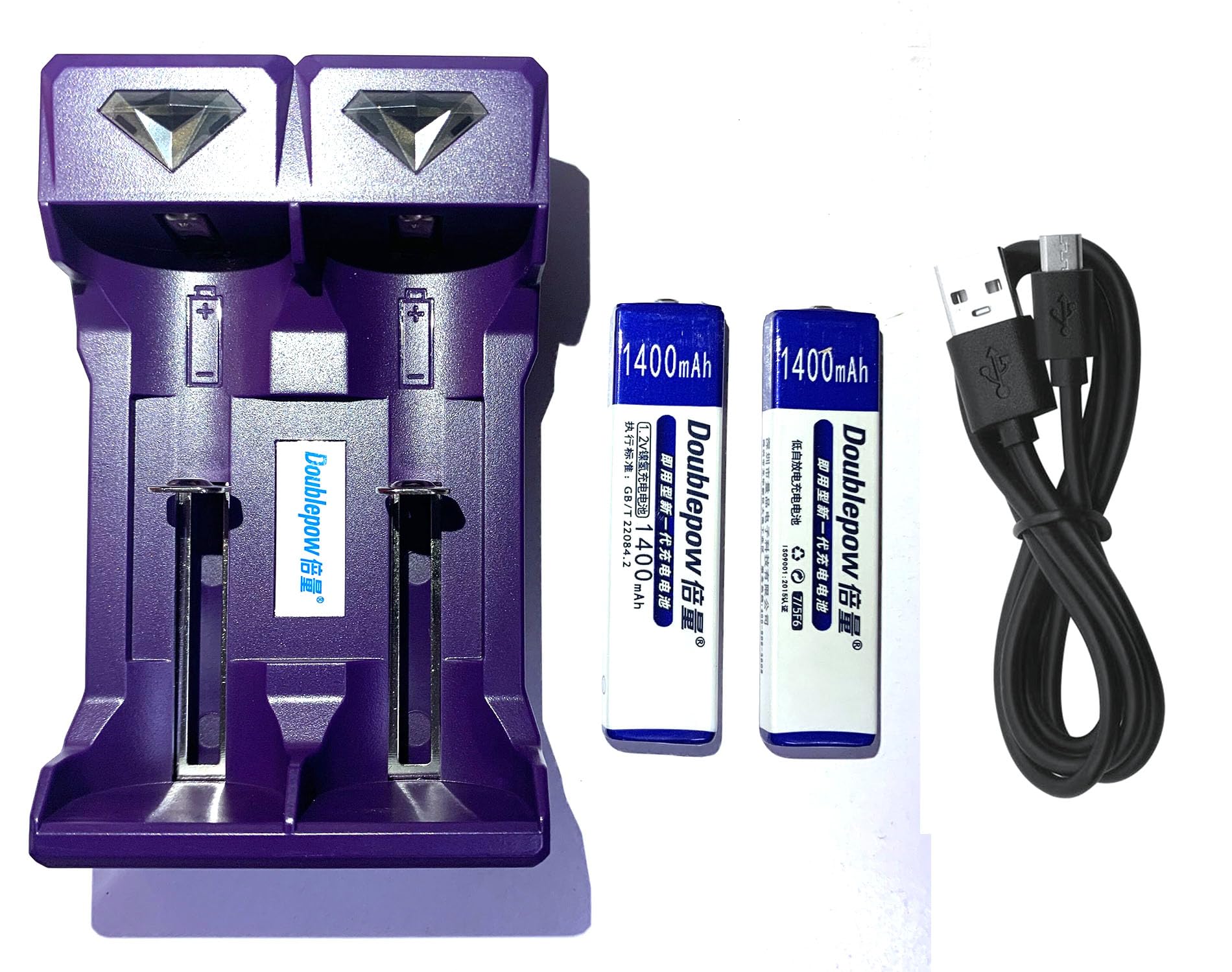 Amazon | Doublepow 2本 NH-14WM互換品 Ni-MH 角型ニッケル水素電池 +