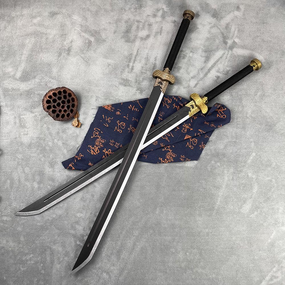 Amazon | 木刀 居合刀 居合練習刀 鞘付き 素振り 特上模造刀 竹唐十字