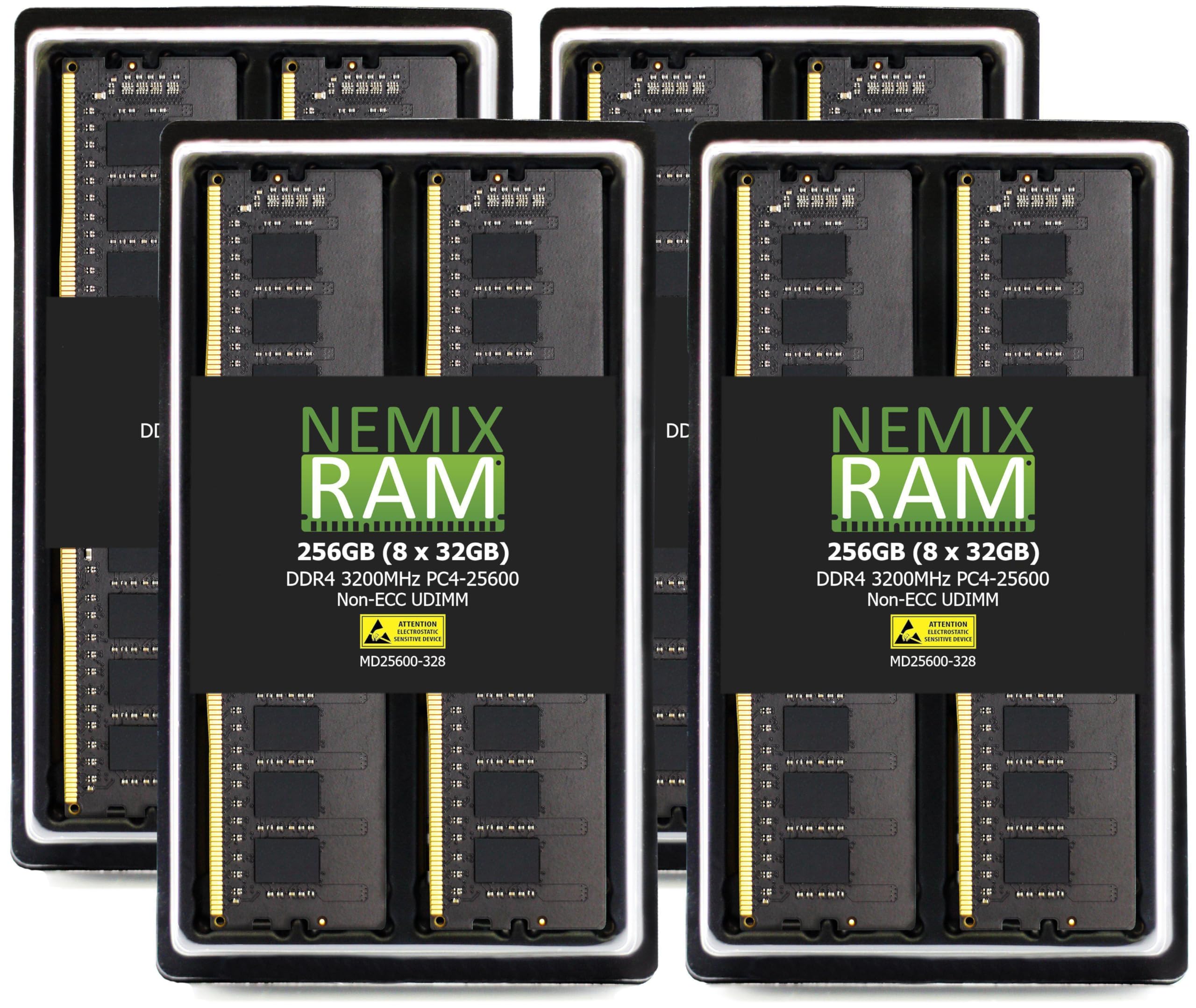 Amazon.co.jp: NEMIX RAM 256GB (8x32GB) DDR4-3200 PC4-25600 Non-ECC