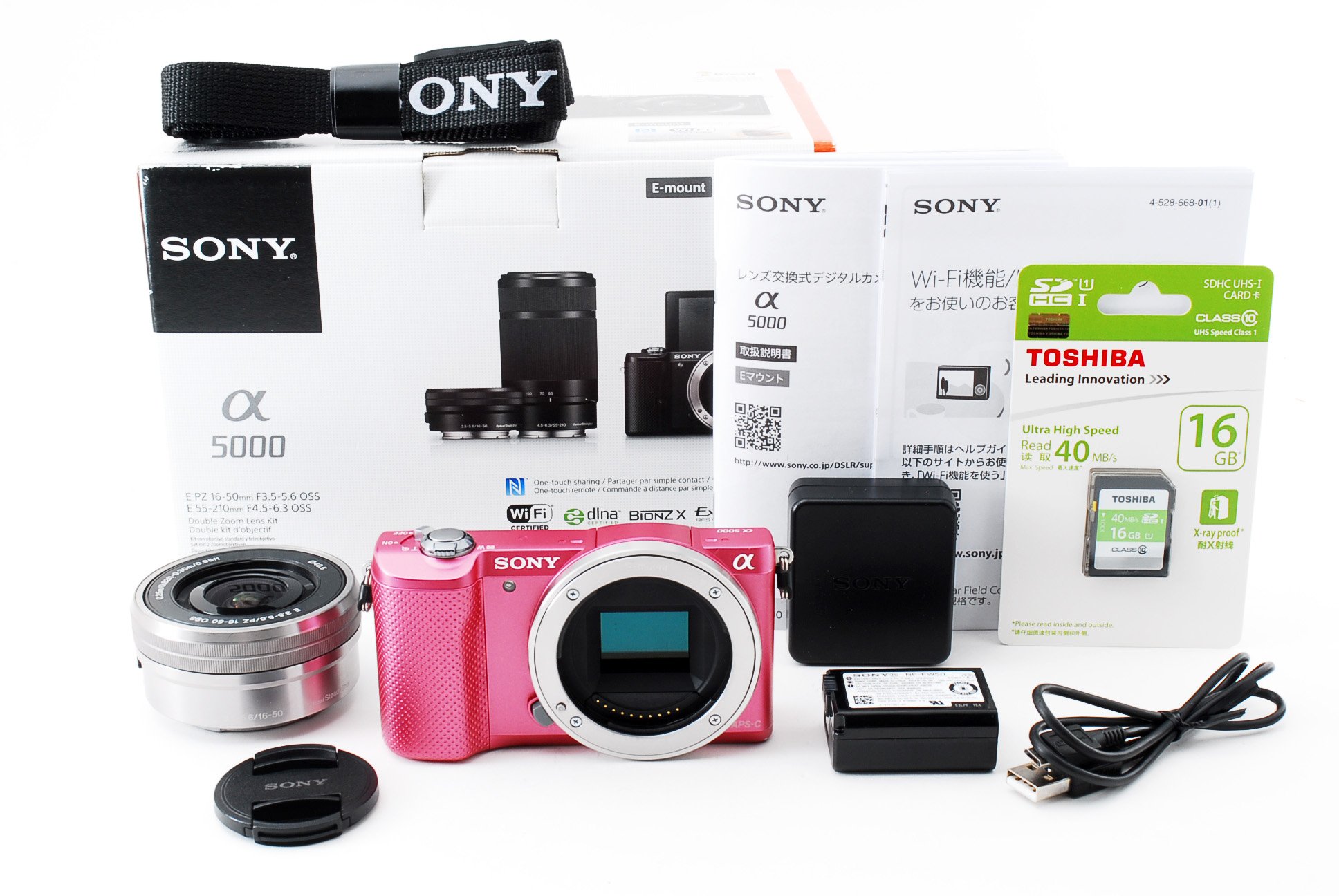 Amazon | SONY ミラーレス一眼 α5000 パワーズームレンズキット ピンク