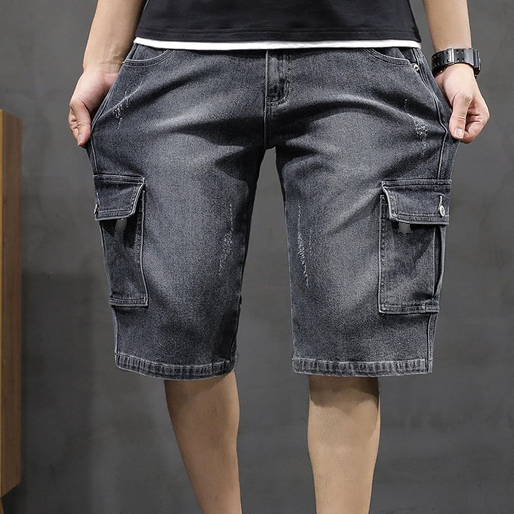 Amazon.com: Baggy Cargo Jean Shorts for Men Relaxed Fit Multi