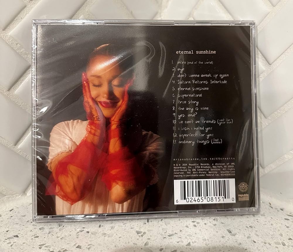 Ariana Grande - Eternal Sunshine CD - Hand Signed Autographed