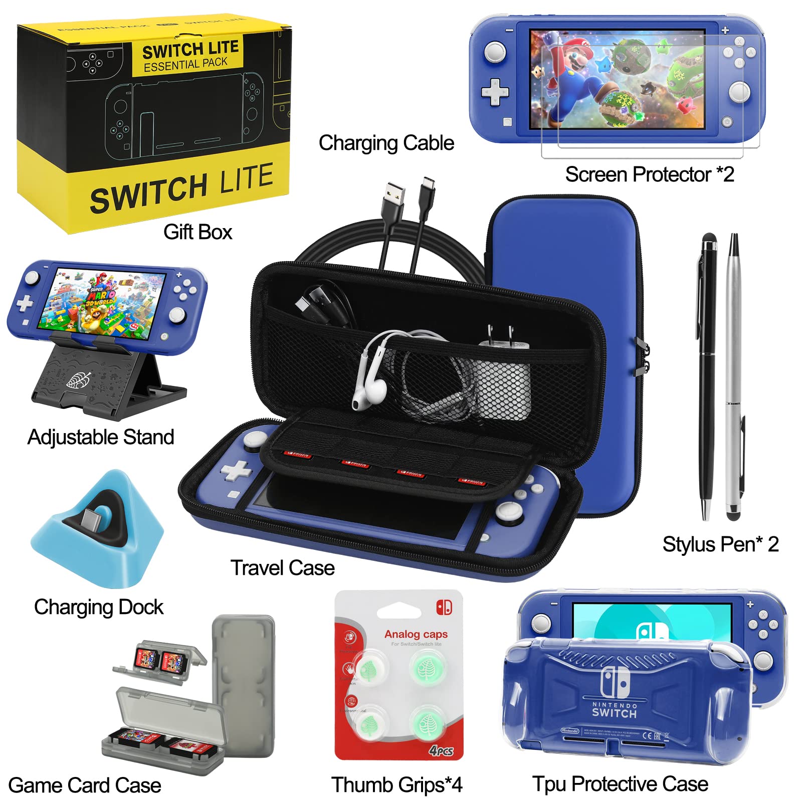 Amazon.com: Switch Lite Accessories Bundle, Kit with Carrying Case