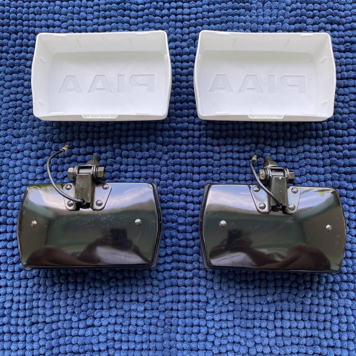 Amazon.co.jp: 当時物 PIAA 40 角型 スポットランプ フォグランプ 旧車