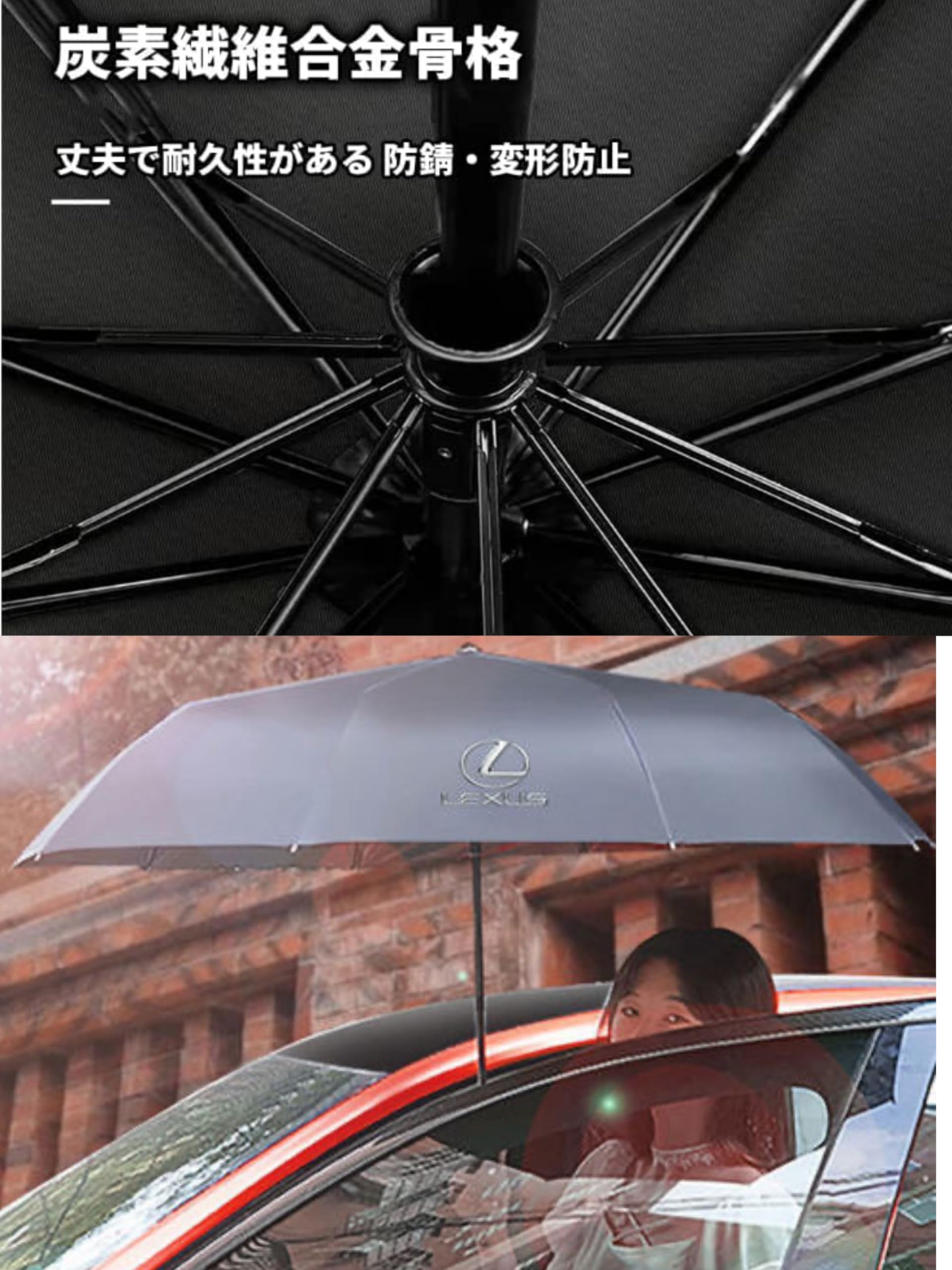 Amazon.co.jp: レクサス専用傘 LM IS LC CT ES GS LS EX HS UX NX RX