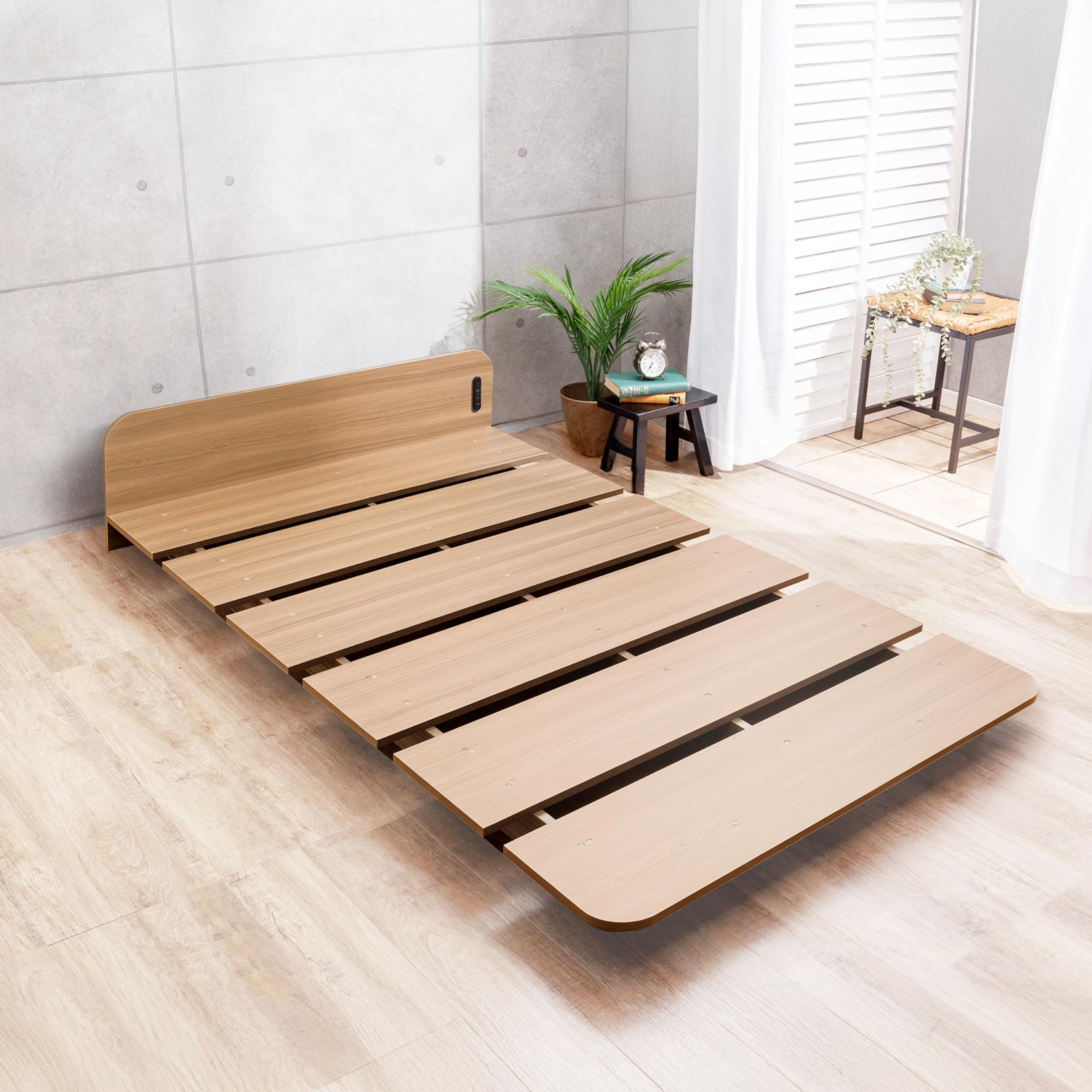 Amazon｜GOKUMIN シングル フレーム すのこ ベッド ロータイプ フロア