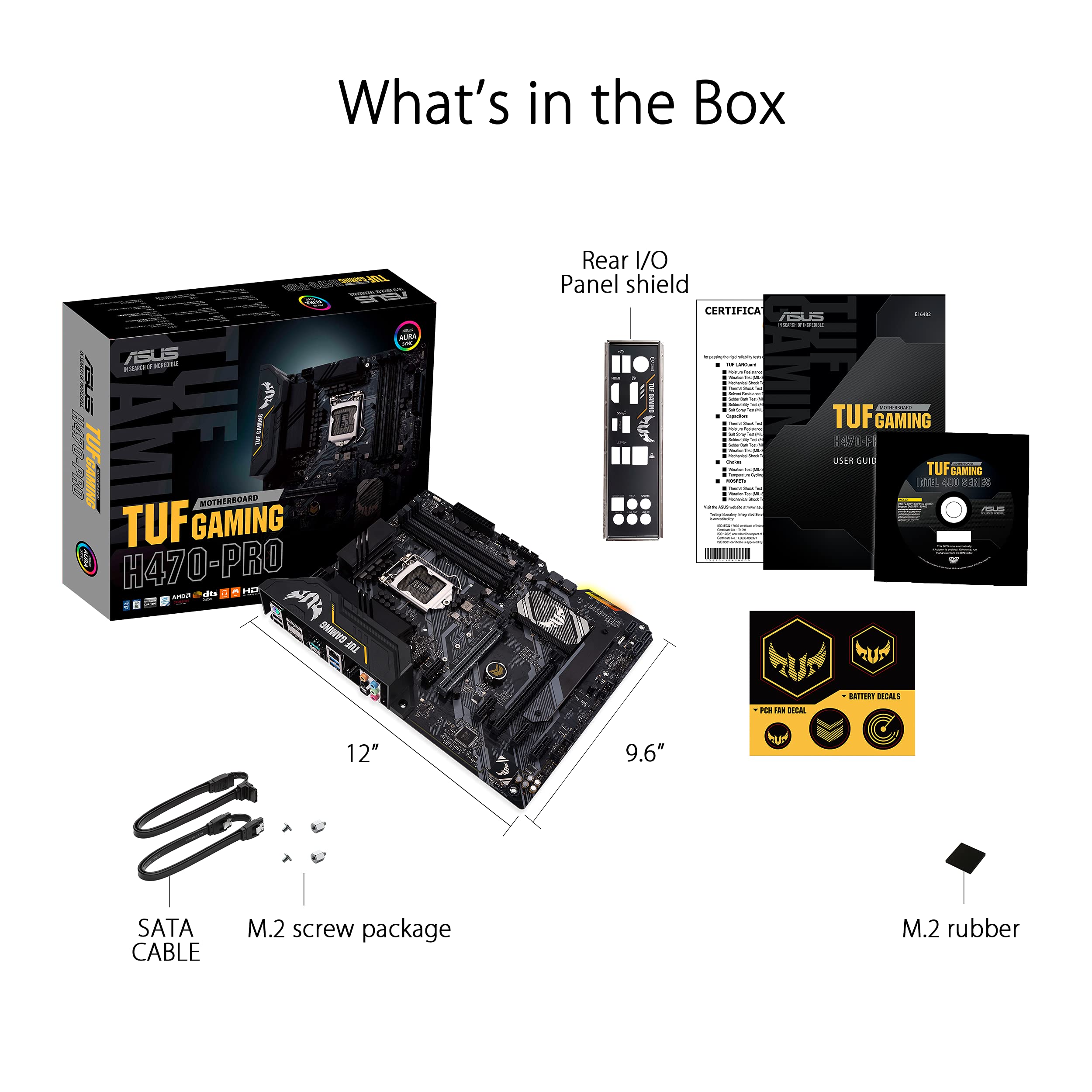 Amazon | ASUS INTEL H470 搭載 LGA1200 対応 マザーボード TUF GAMING