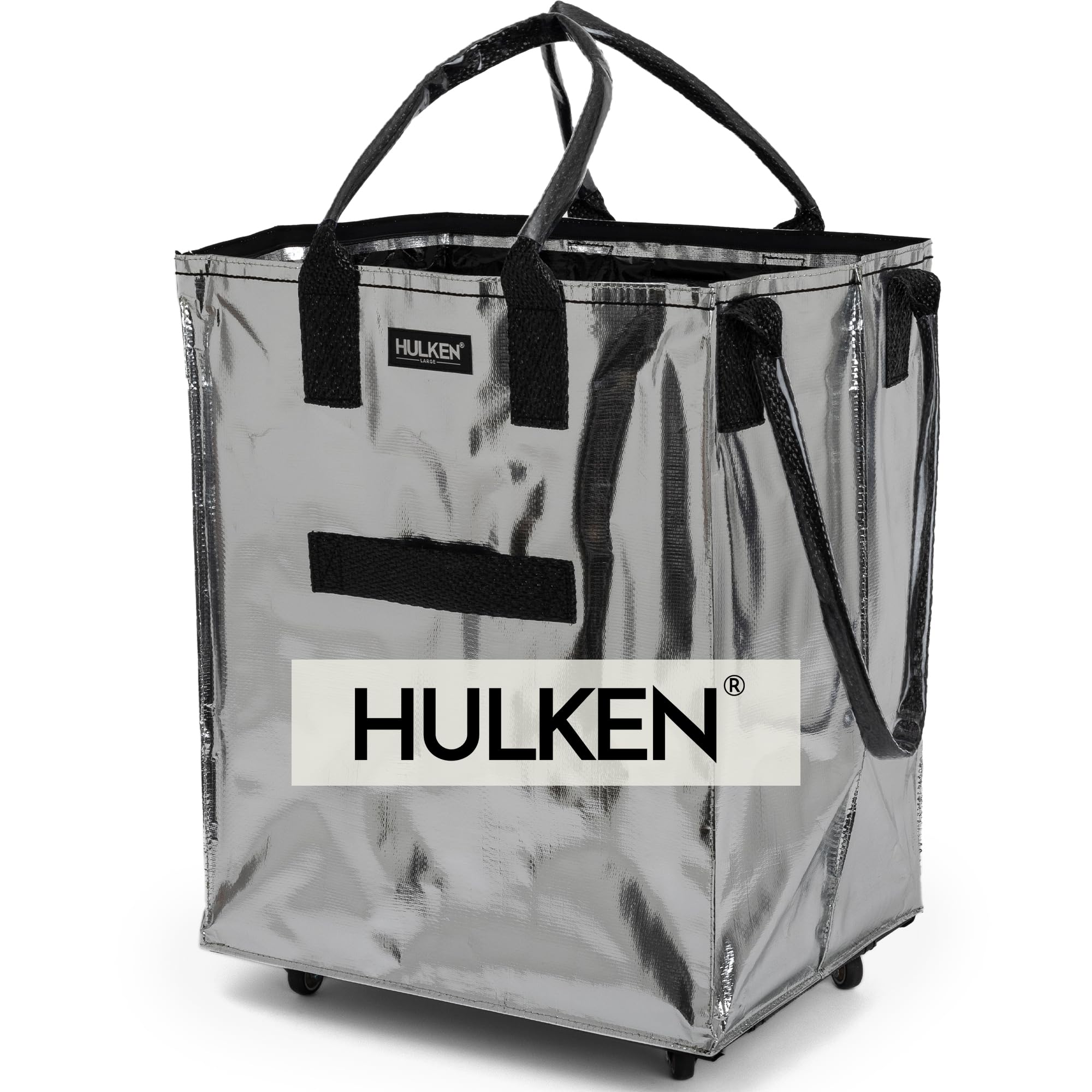 Amazon｜HULKEN （ハルケン） シルバー L 再利用可能な食料品バッグ