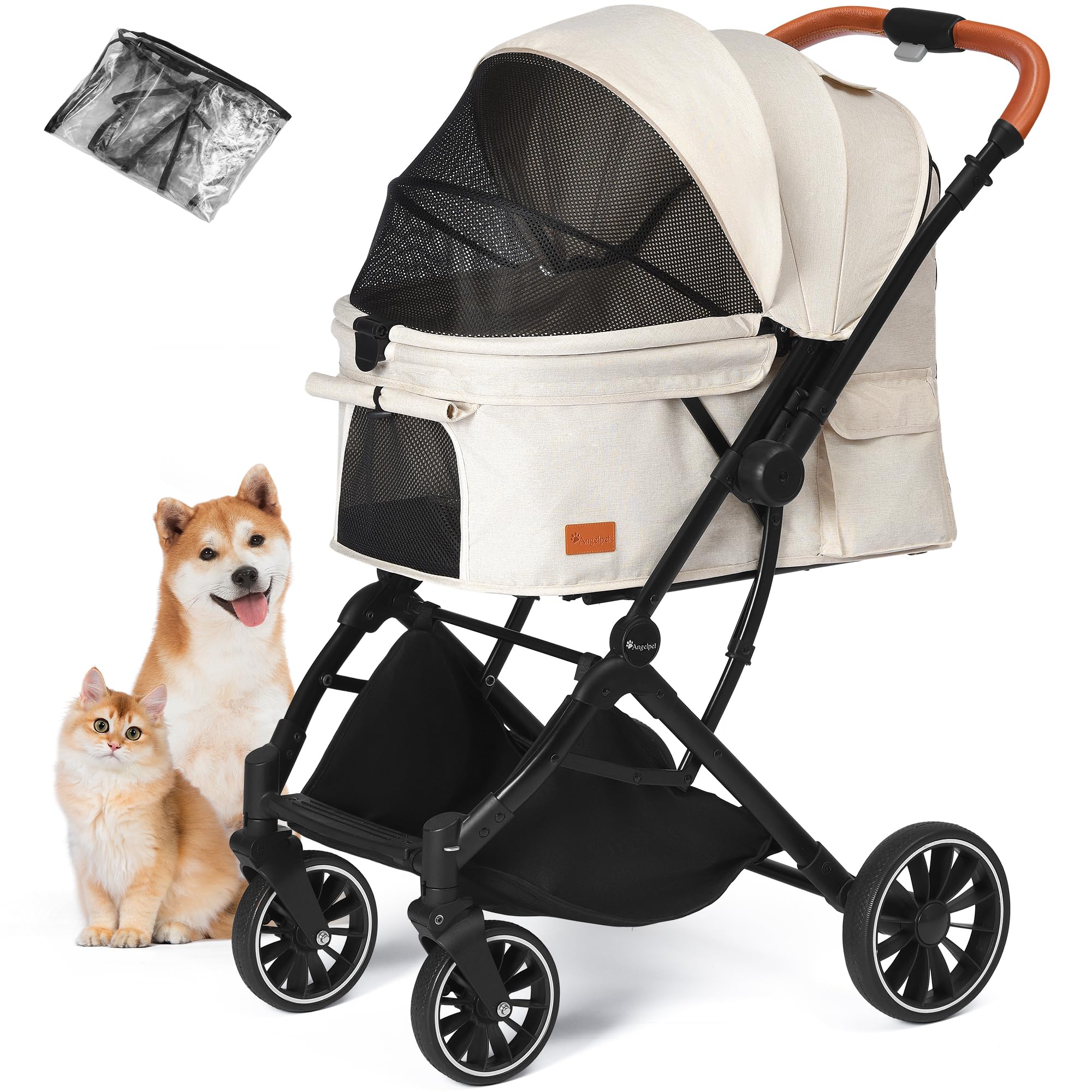 Amazon | Angelpet ペットカート 一体型コンパクト折りたたみ 対面両用