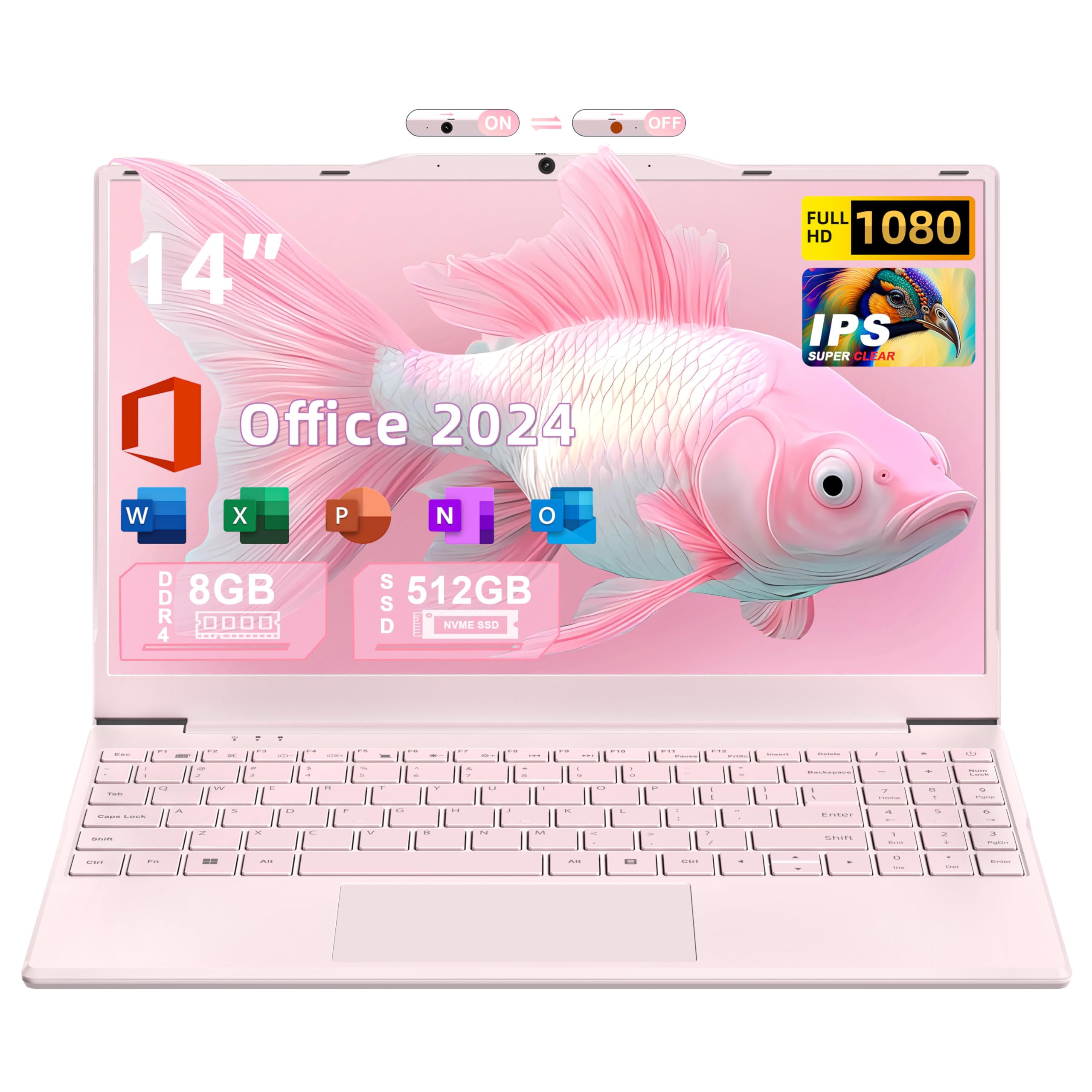 Amazon.co.jp: ノートパソコン【MS Office 2024搭載 &Win 11 Pro】 14