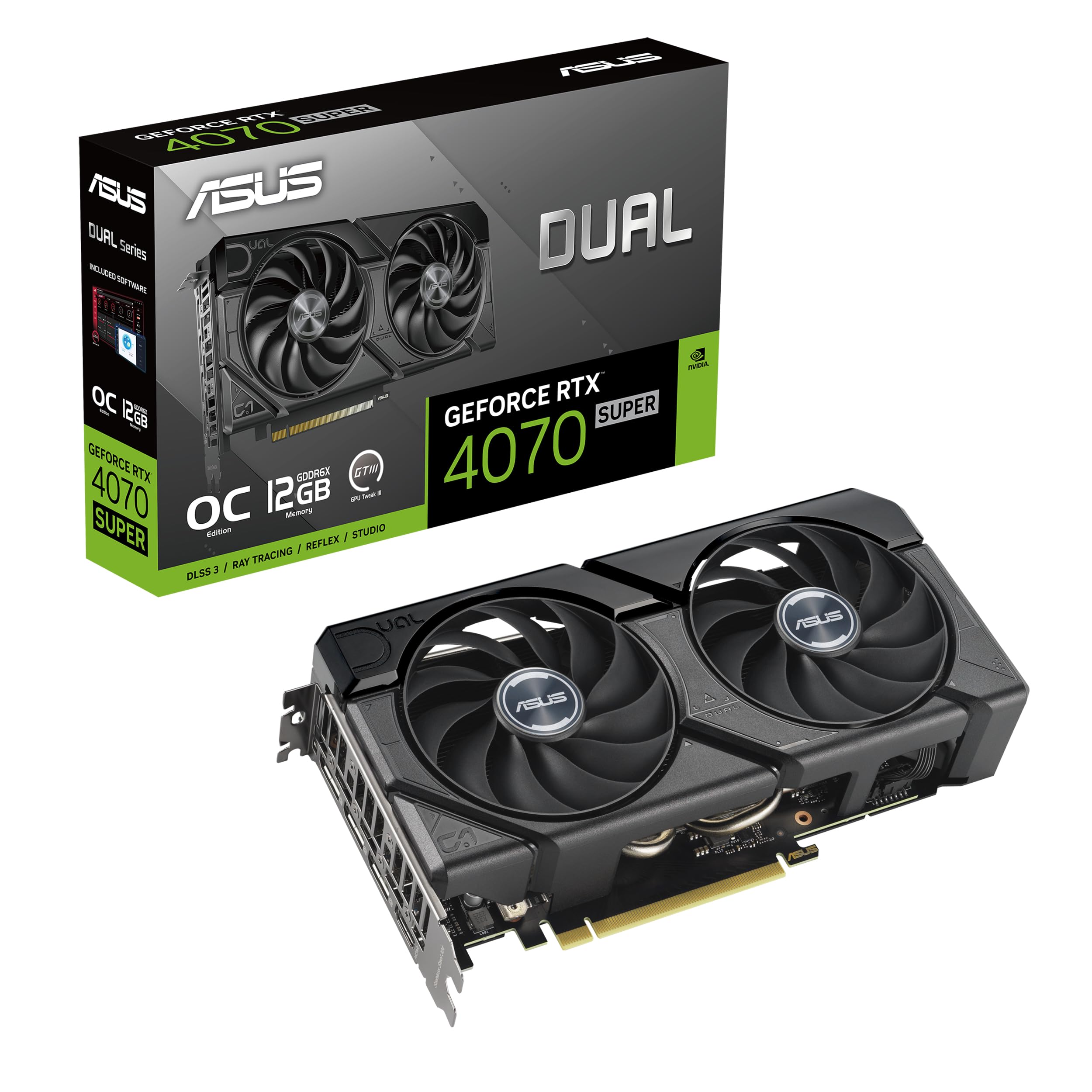 ASUS Dual GeForce RTX 4070 Super EVO OC Edition 12GB GDDR6X