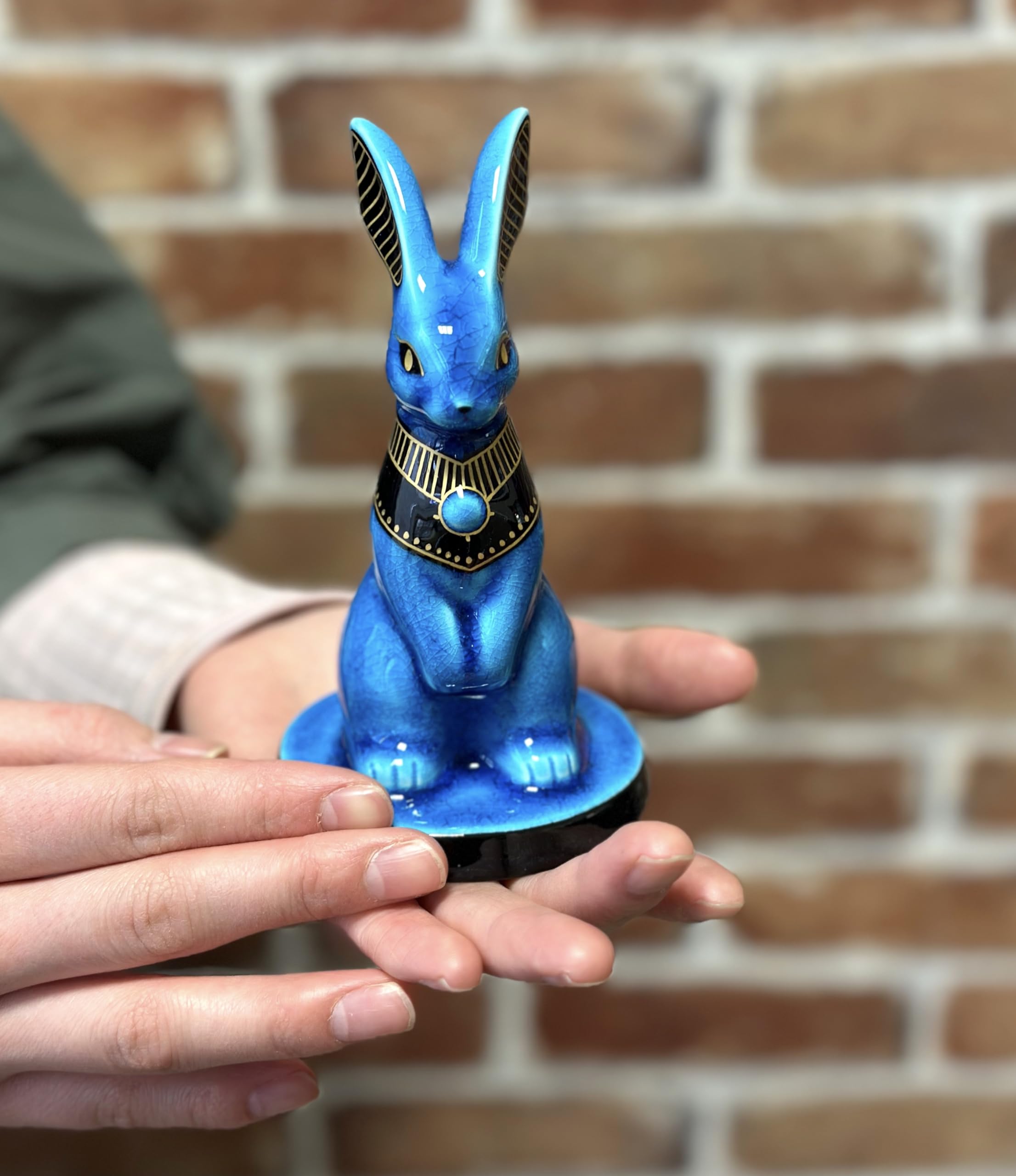 Amazon.co.jp: 幸兵衛窯 青釉 オーナメント ウェネト 古代 エジプト の