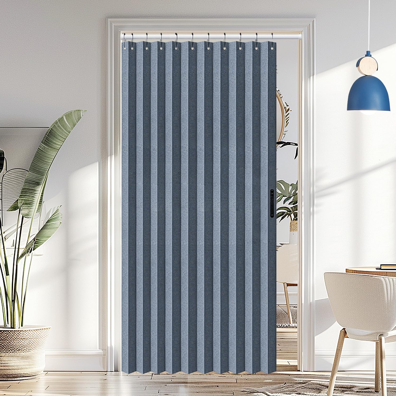 Buy Vatge Door Curtains for Doorways - Faux Linen Accordion Style