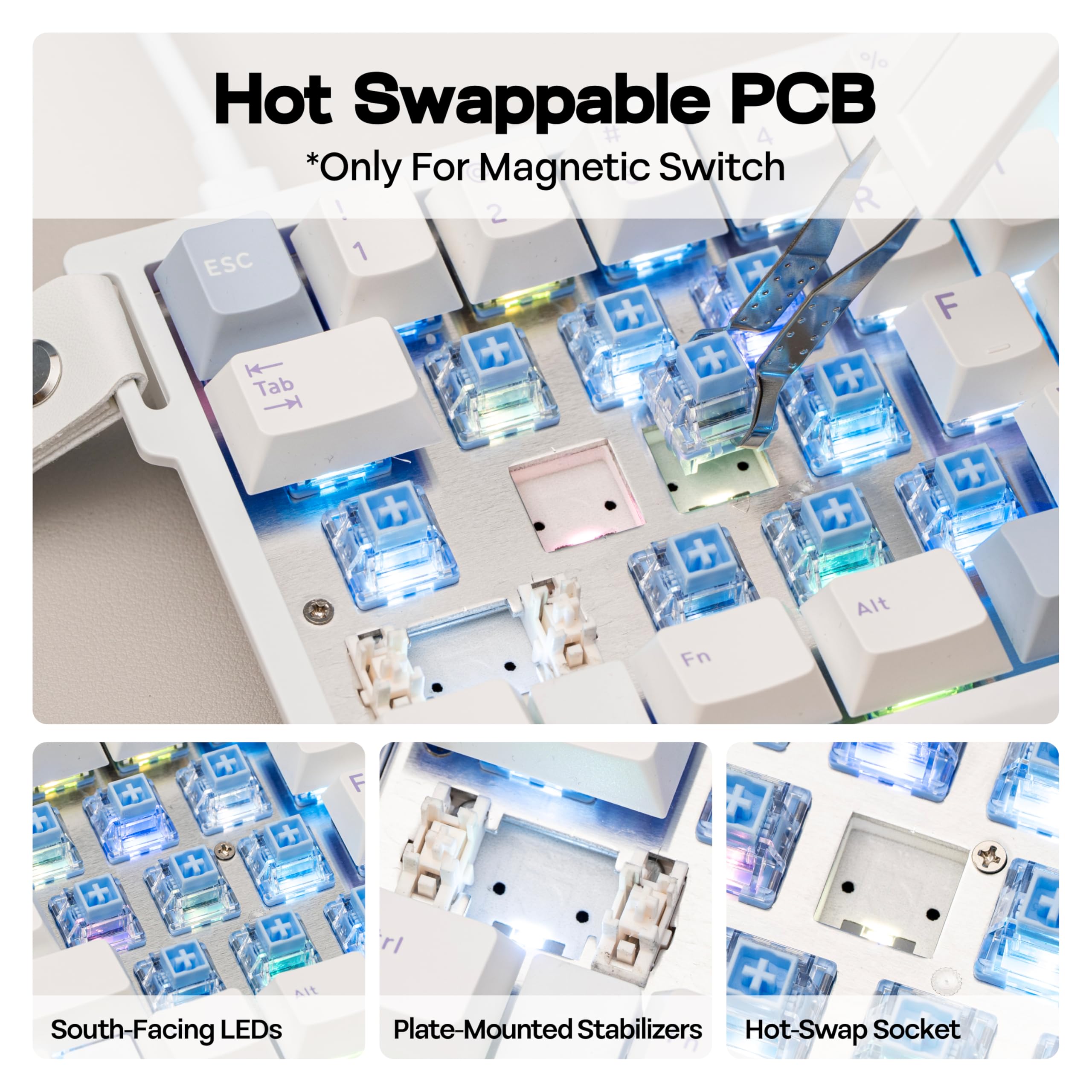 Amazon | MechLands AJAZZ AK029 高速有線ゲーミングキーボード 8000Hz