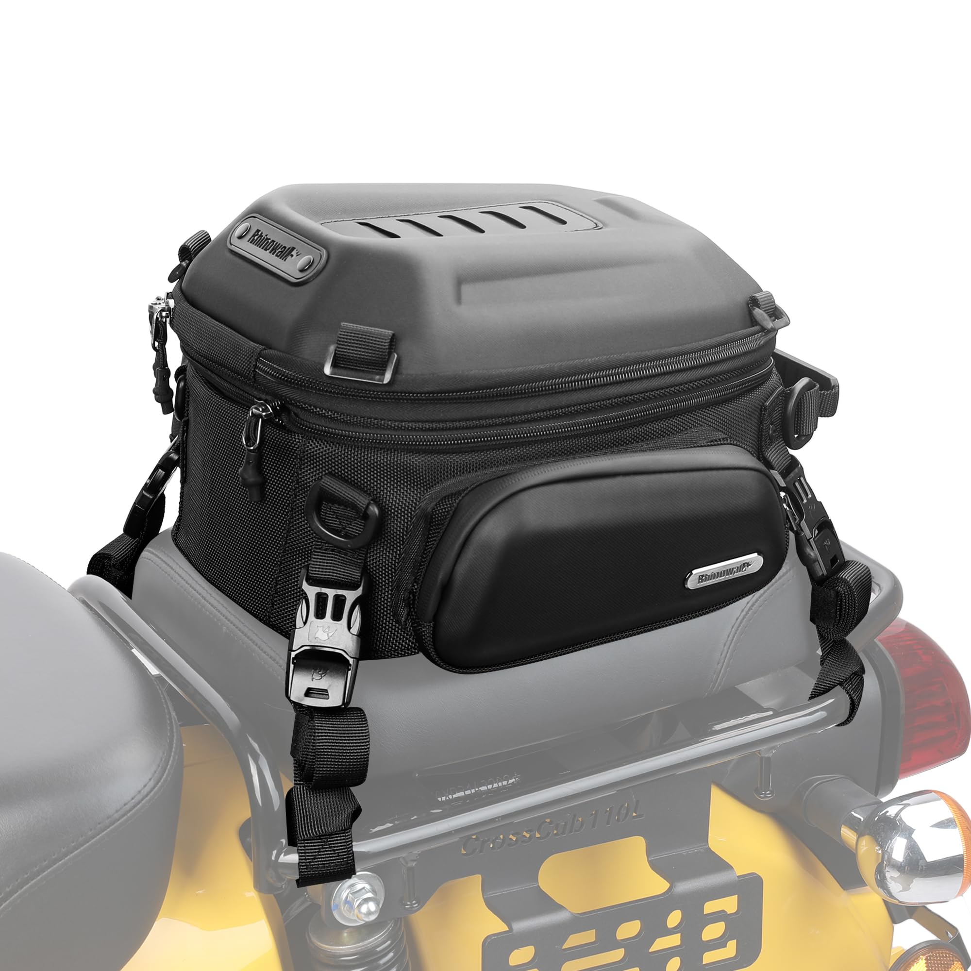 Amazon | Rhinowalk バイク用シートバッグ 12L-18L容量可変 拡張機能