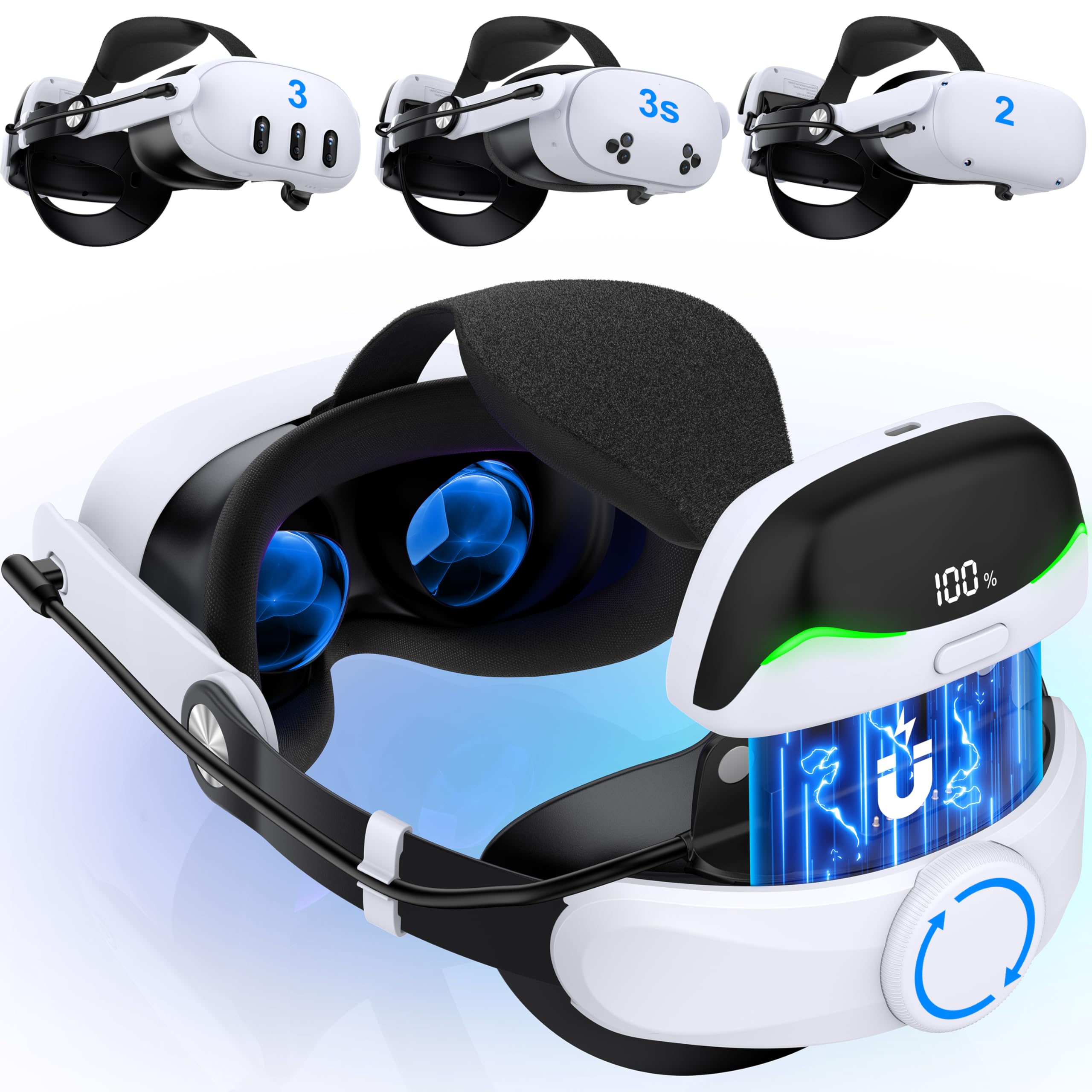 Amazon.co.jp: Elekasumi Meta Quest 3/Quest 3S/Quest 2用ヘッド