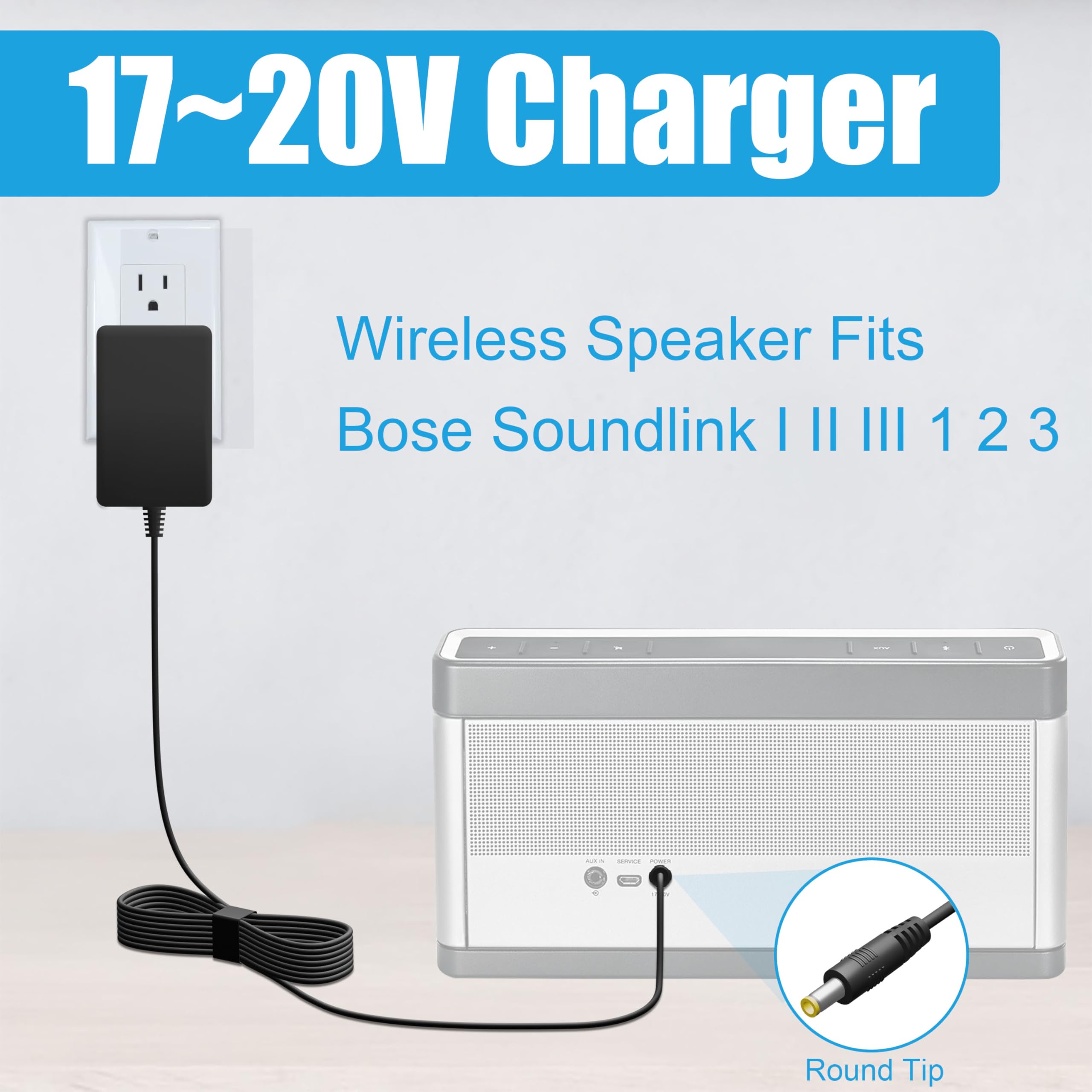 Amazon.co.jp: 17~20V スピーカー充電器 Boseサウンドリンク I II III