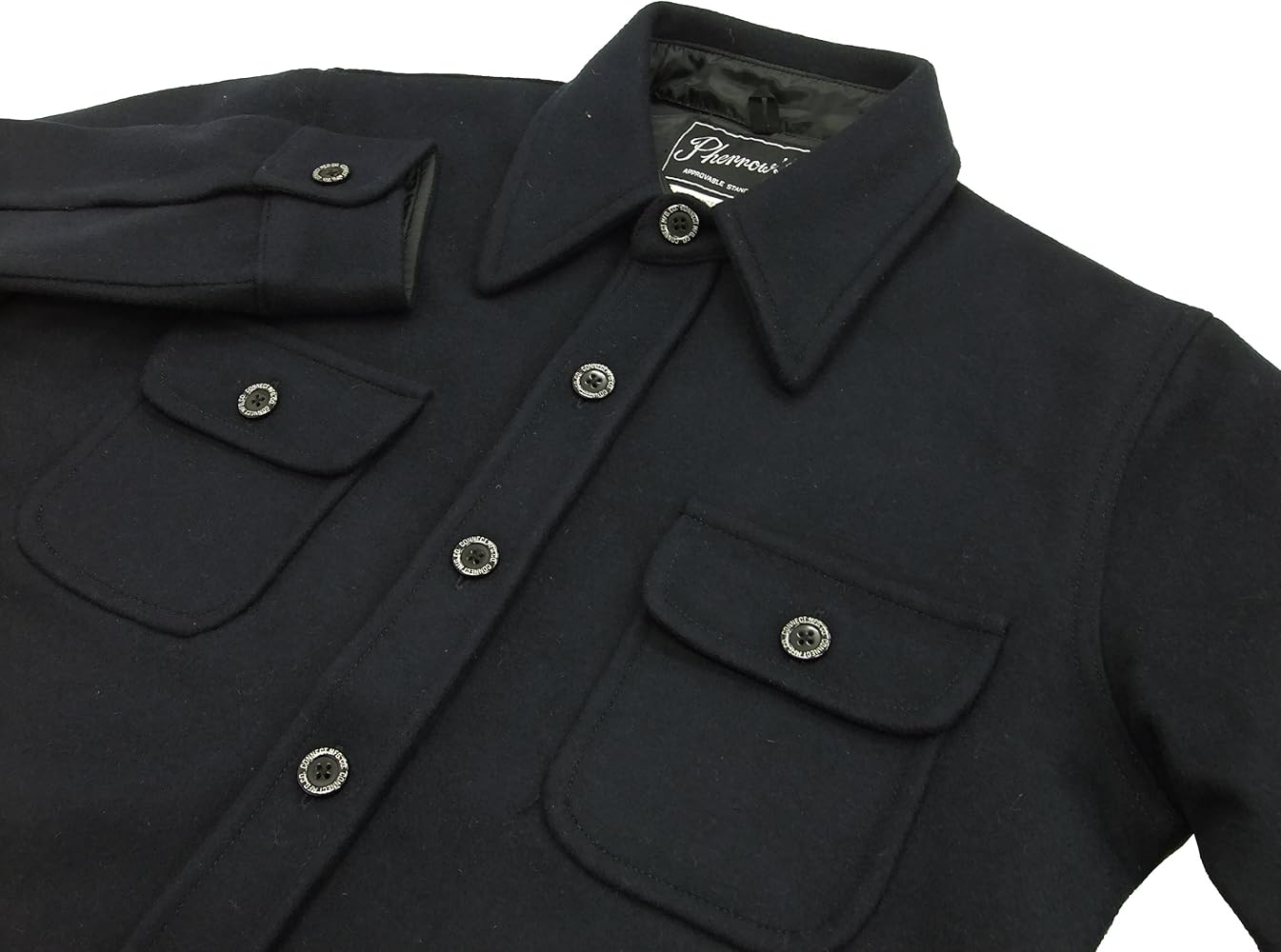 Amazon.co.jp: [フェローズ] pherrows ウールCPOシャツジャケット 13w