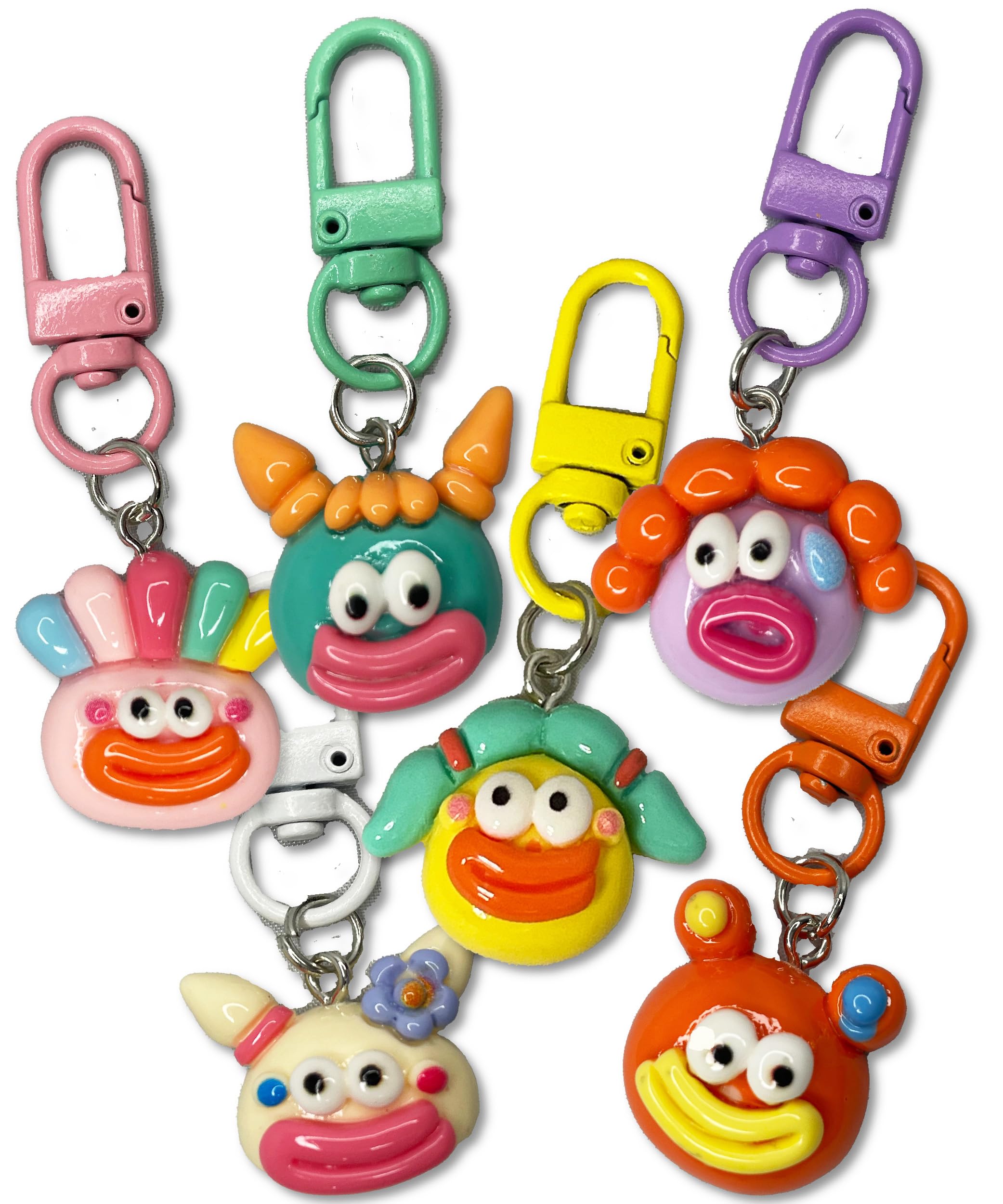 Amazon.co.jp: [SHOP SHIMATARO] ファニーフェイス 顔 キーホルダー 6