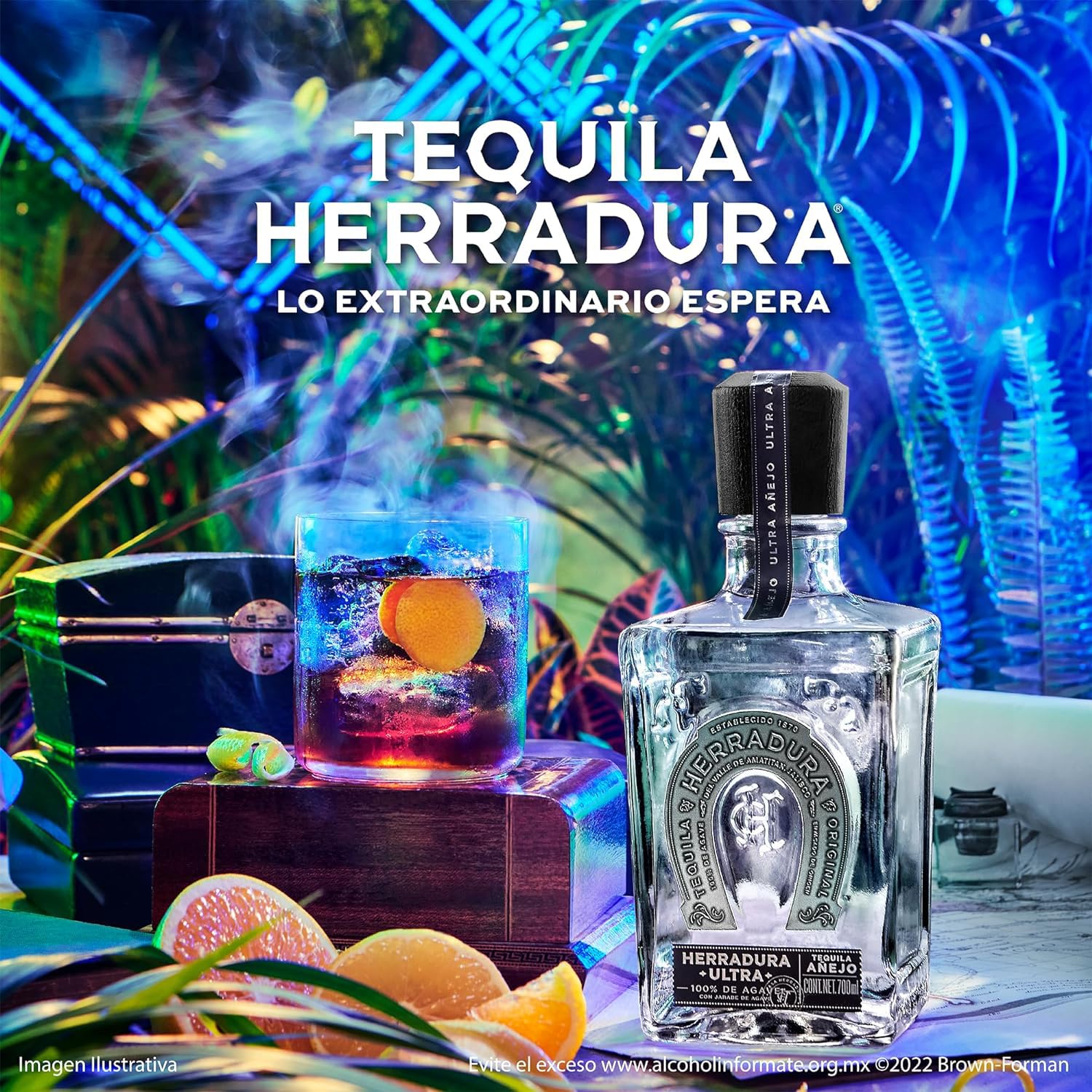 Herradura Tequila Ultra, 100% Agave, 700 ml : Amazon.es
