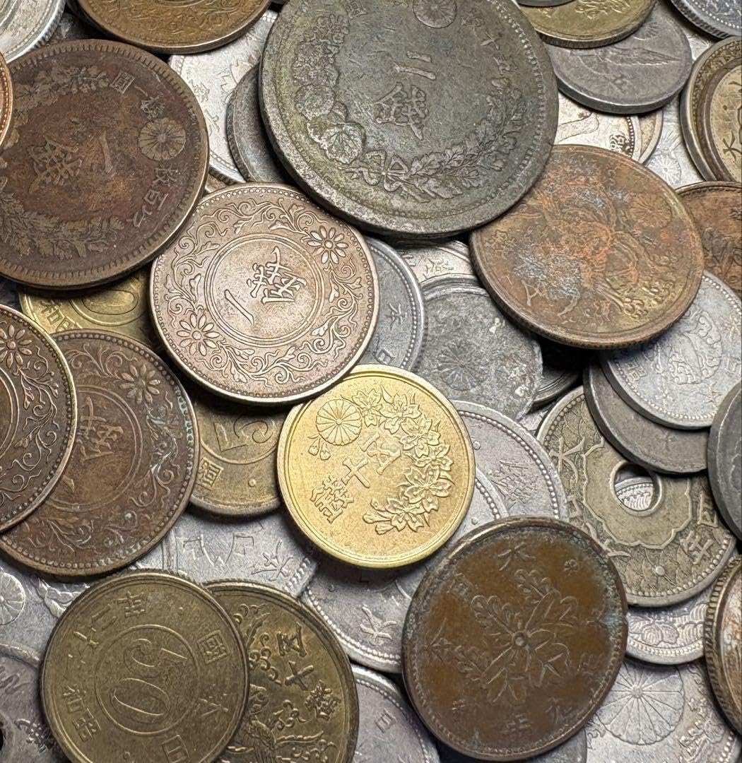 Amazon.co.jp: 日本古銭まとめ売り 雑銭 450g以上 C2 : ホビー