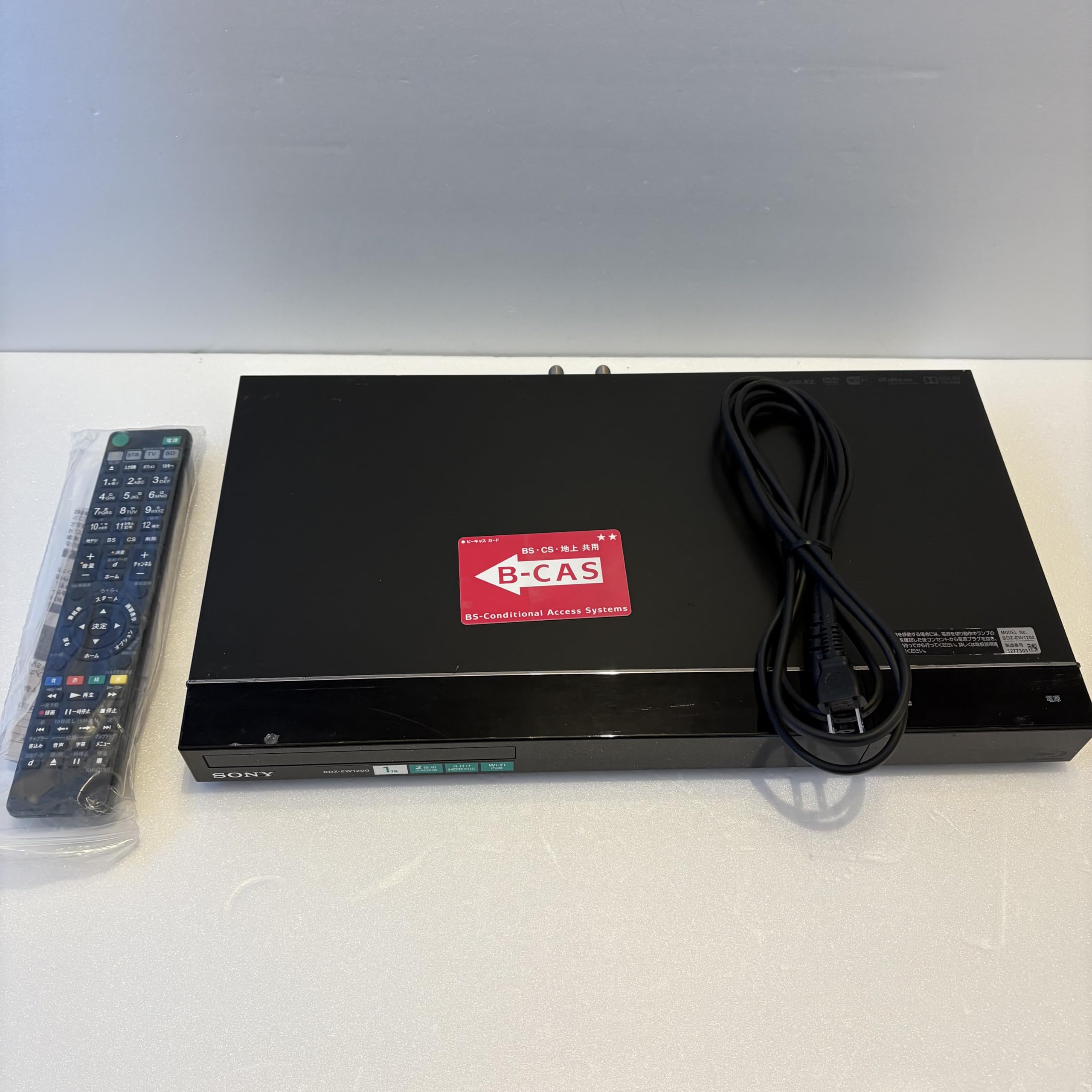 Amazon.co.jp: SONY 1TB 2チューナー ブルーレイレコーダー BDZ-EW1200